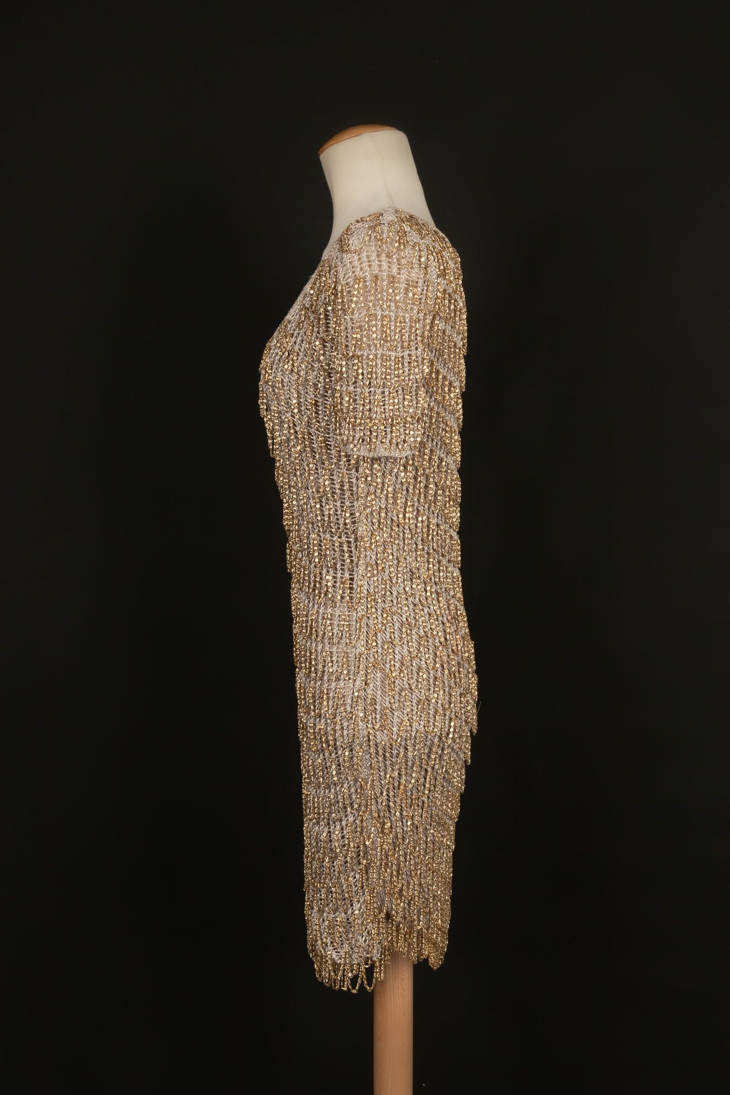 Robe en maille dorÃƒÆ’Ã‚Â©e Azzaro