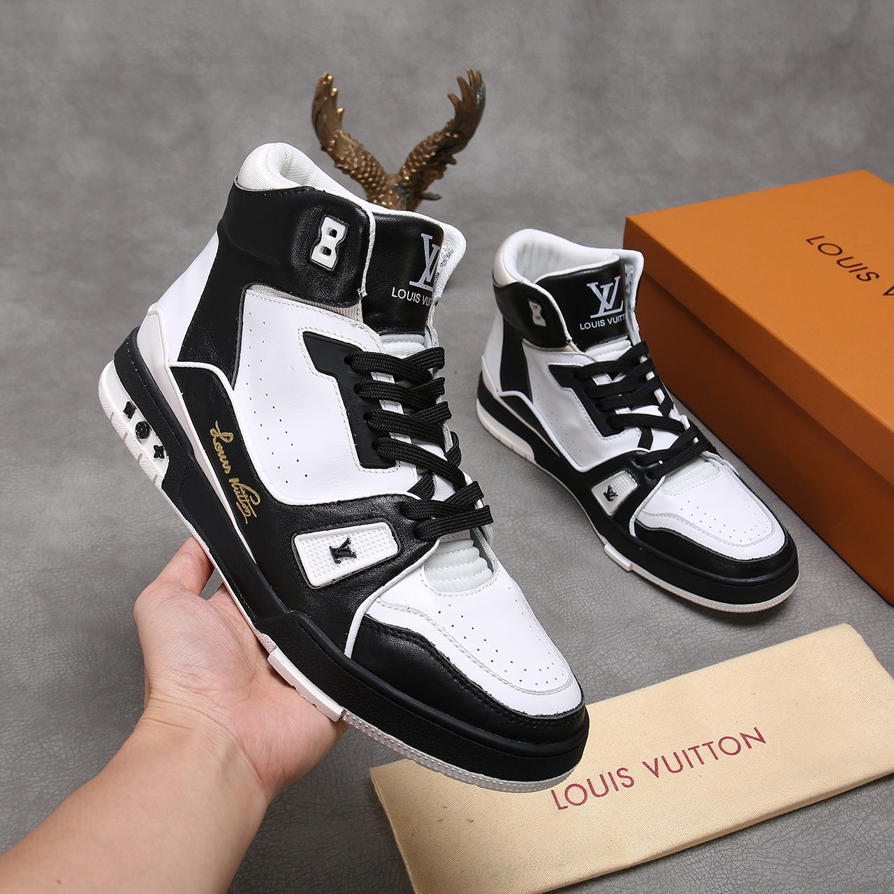 GLM - LUV Traners Inspired White Black Sneaker