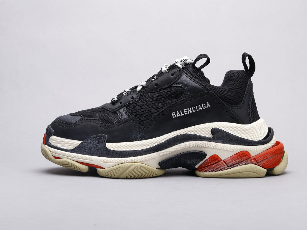 GLM - Bla Triple S Black and Red Sneaker