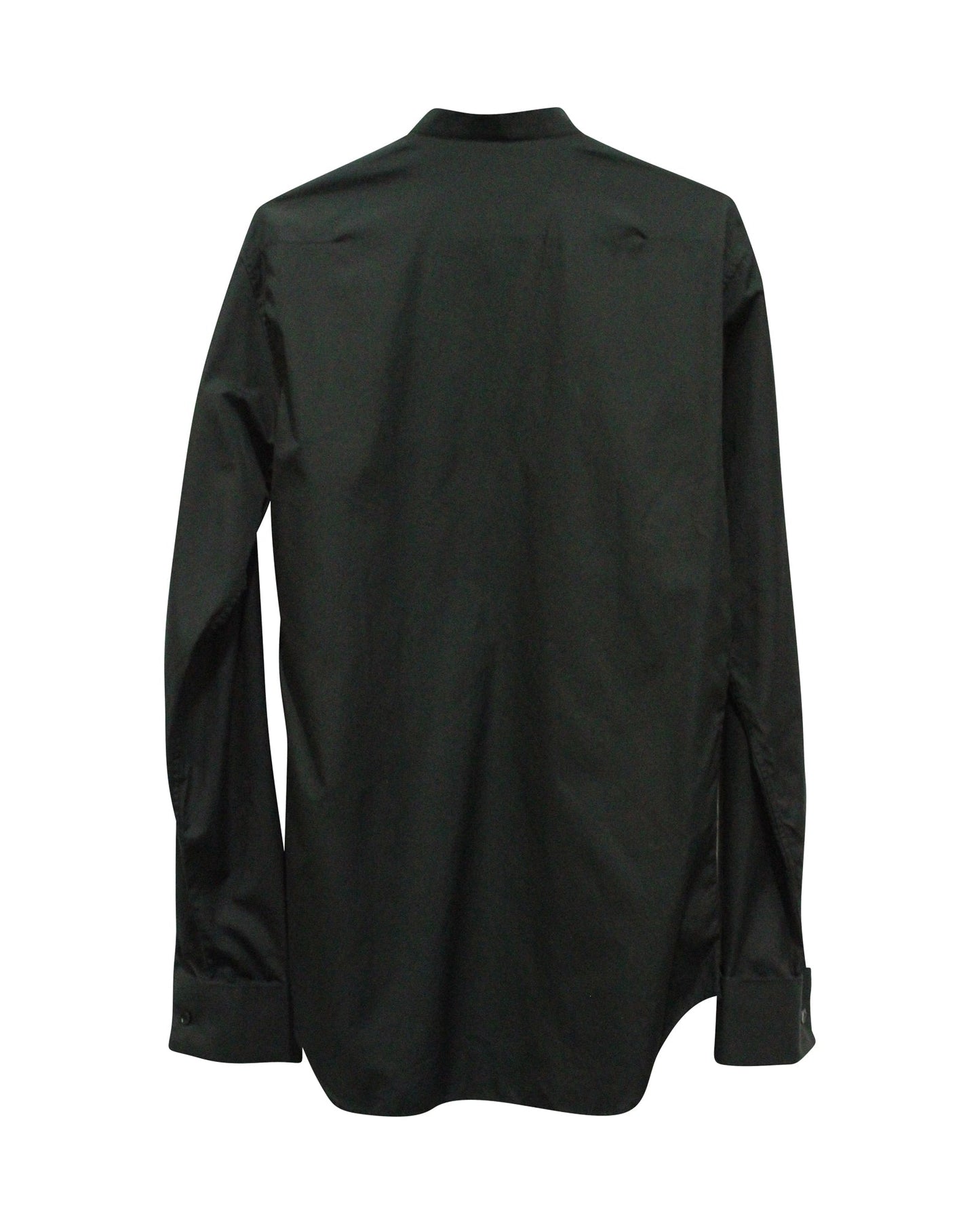 Dior Two Tone Buttondown Shirt in Black Cotton