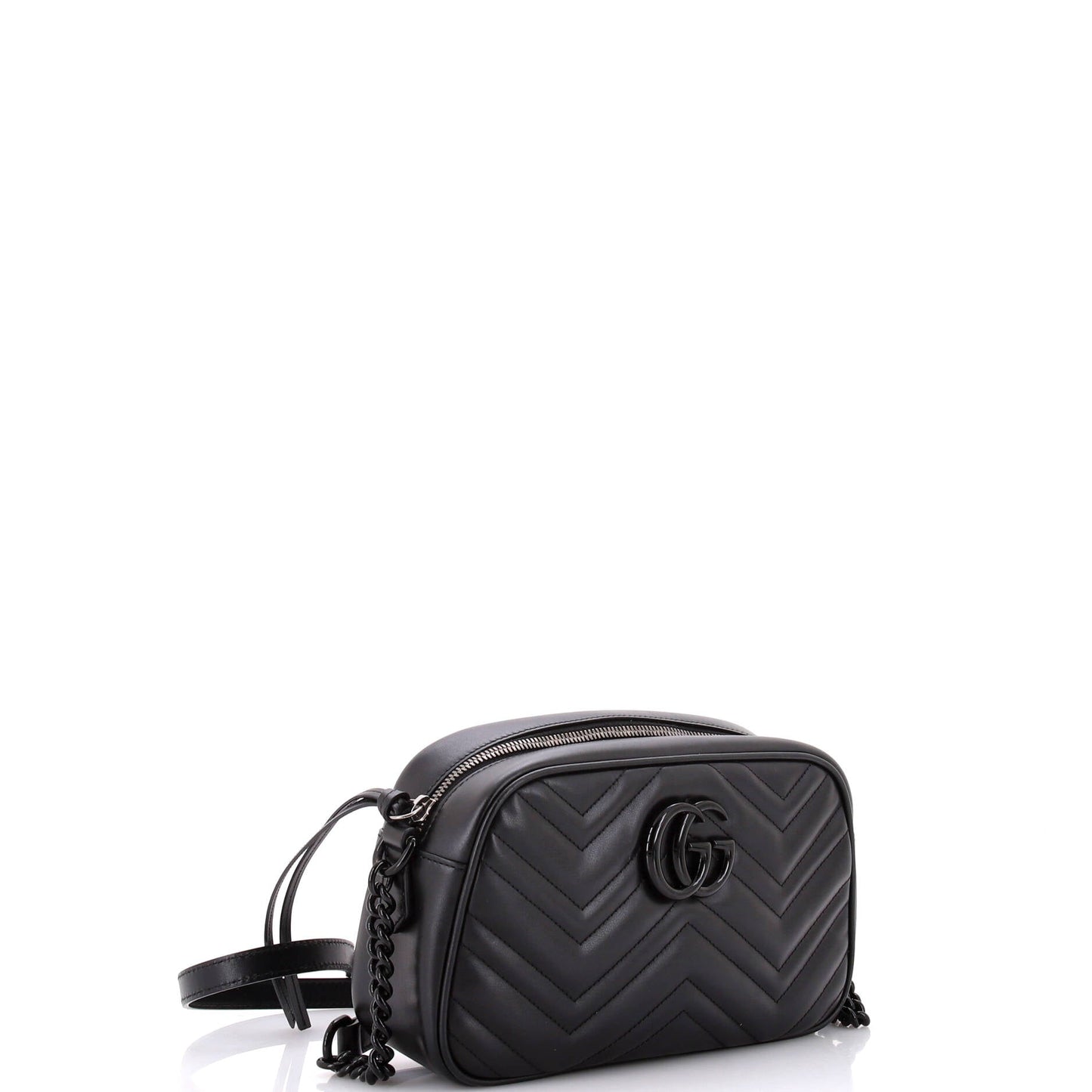 GG Marmont Monochrome Shoulder Bag Matelasse Leather Small