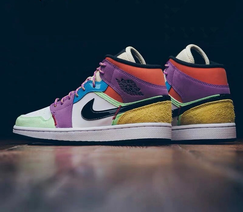 GLM - AJ1 rainbow stitching