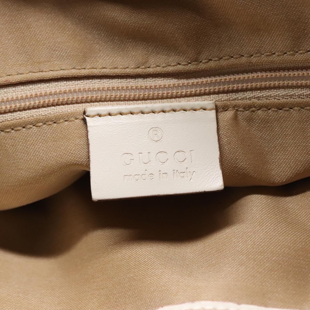 GUCCI GG Canvas Tote Bag Silver White 002 1076 2684 90174
