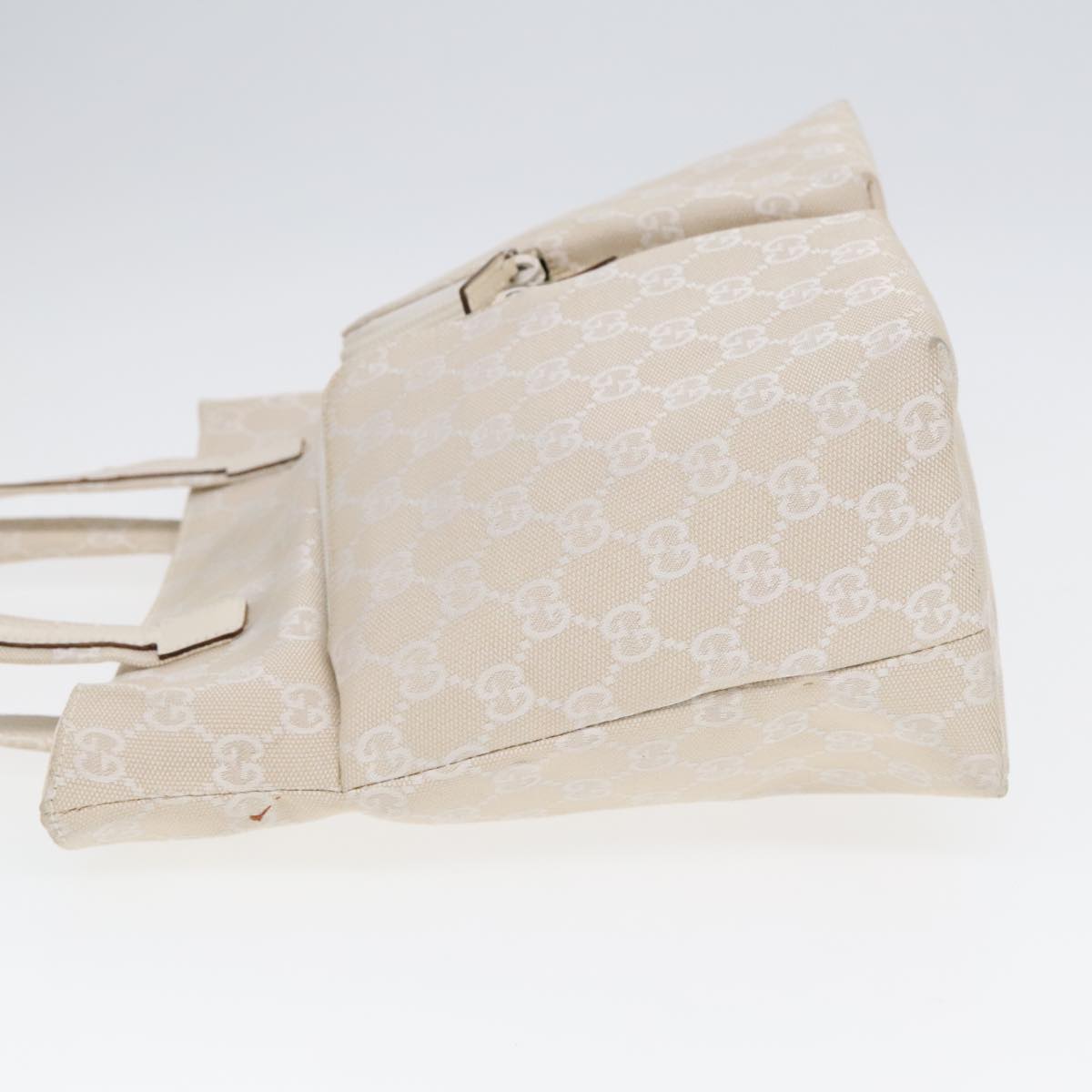 GUCCI GG Canvas Tote Bag Silver White 002 1076 2684 90174