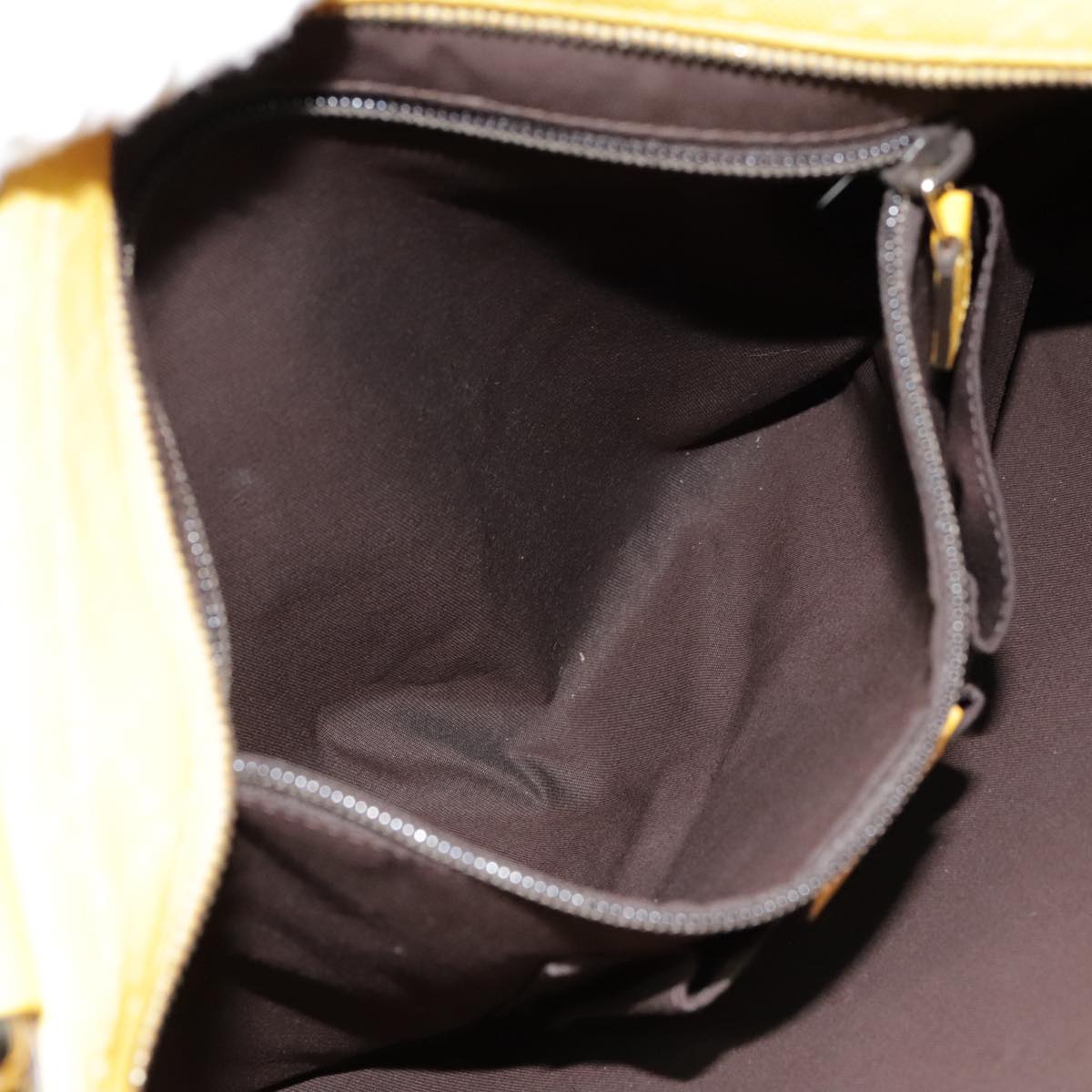 GUCCI Diamante Shoulder Bag Leather Yellow Gold 201446 90181