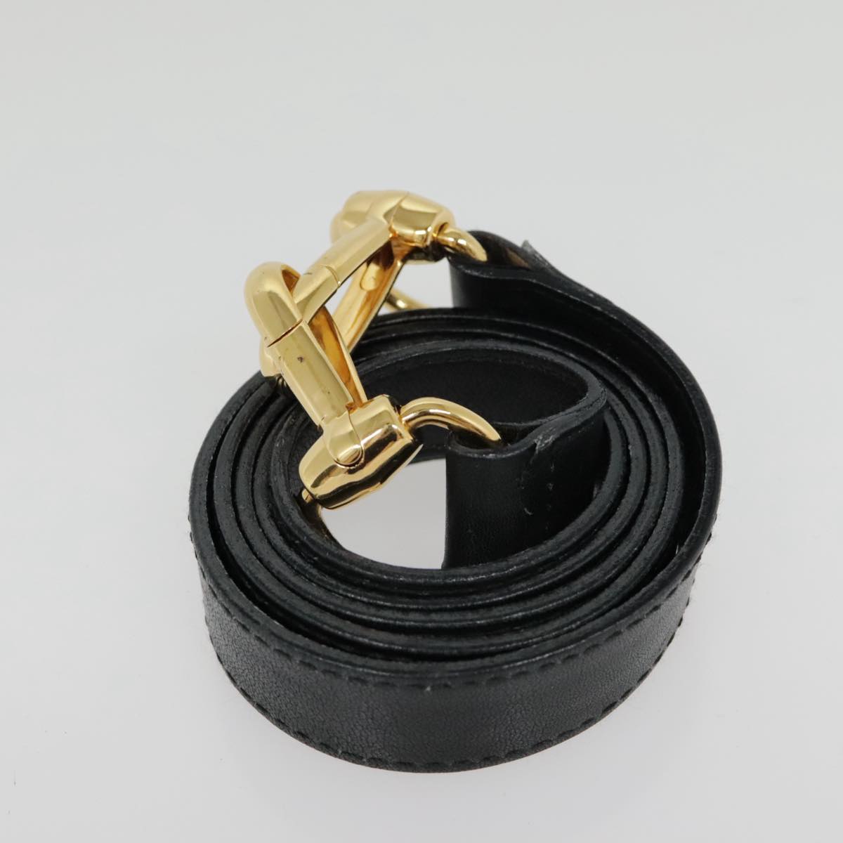 GUCCI Bamboo Shoulder Bag 2way Black Gold 000 122 0316 90183