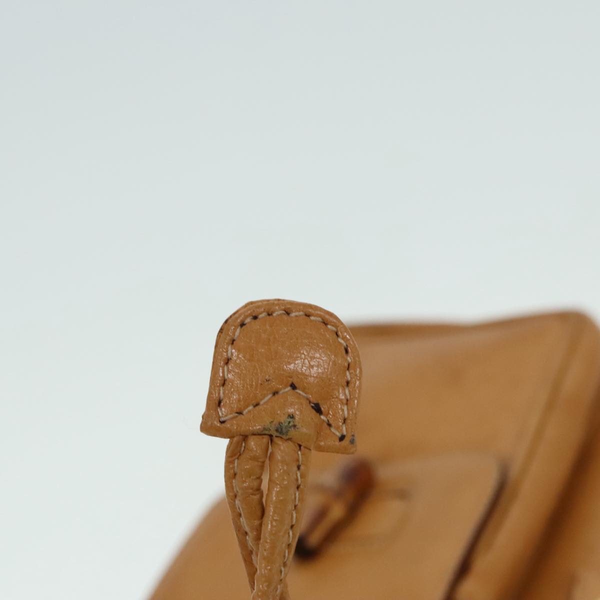 GUCCI Bamboo Backpack Leather Beige Gold 003 2058 0016 90402