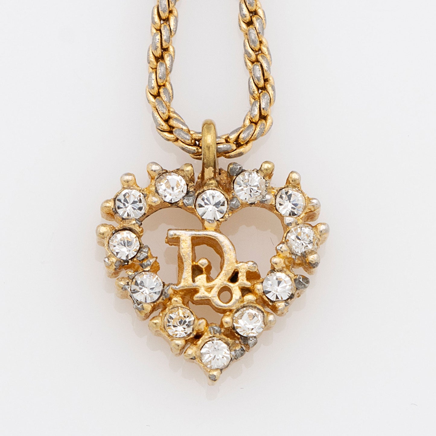 Dior Crystal Heart Necklace