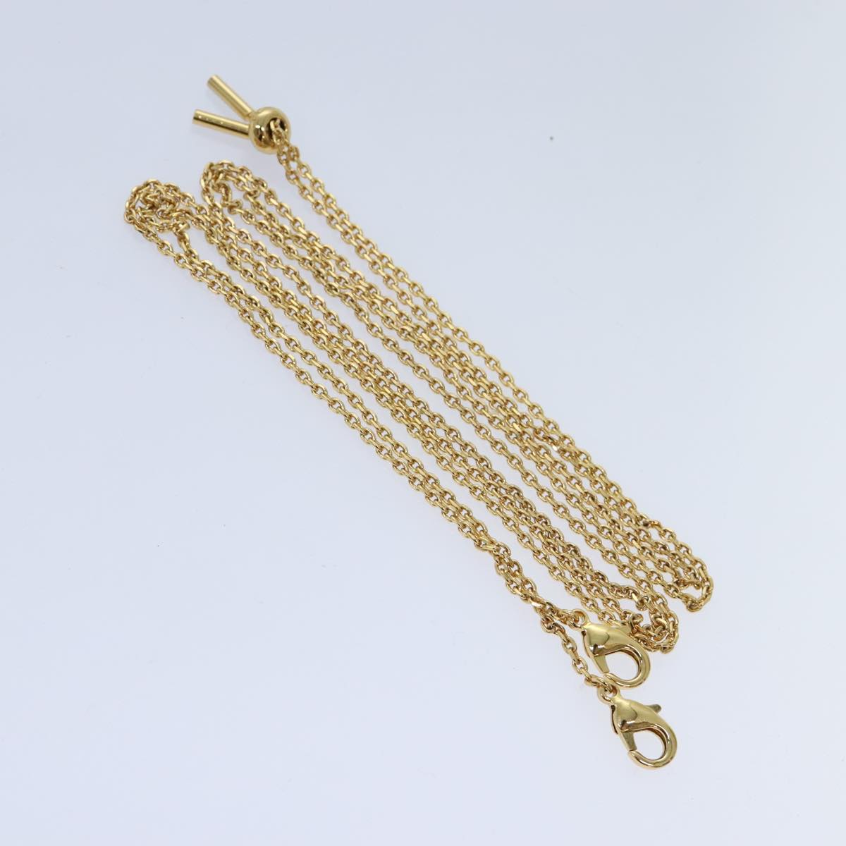 FENDI Chain Shoulder Wallet Beige Gold 90429