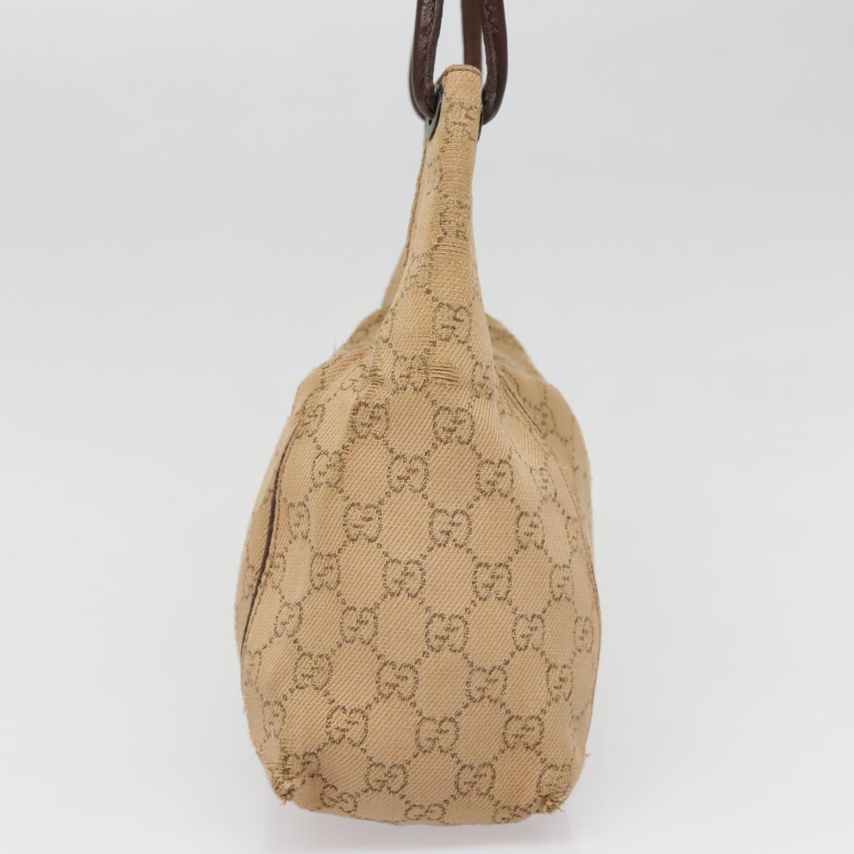 GUCCI GG Canvas Shoulder Bag Beige 101333 90471
