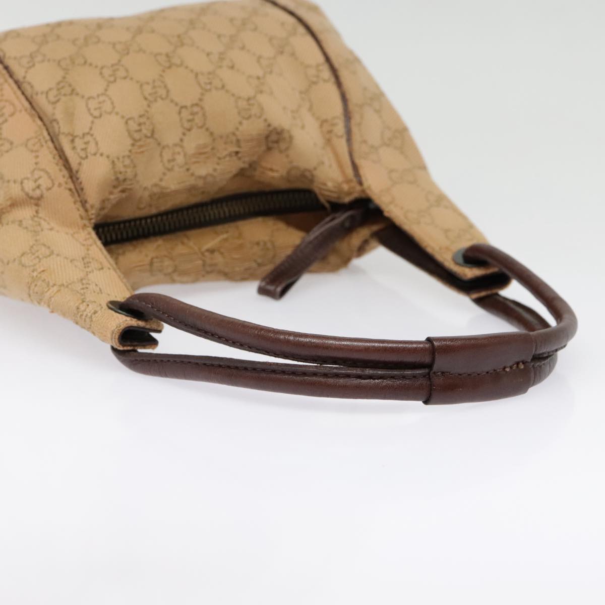 GUCCI GG Canvas Shoulder Bag Beige 101333 90471