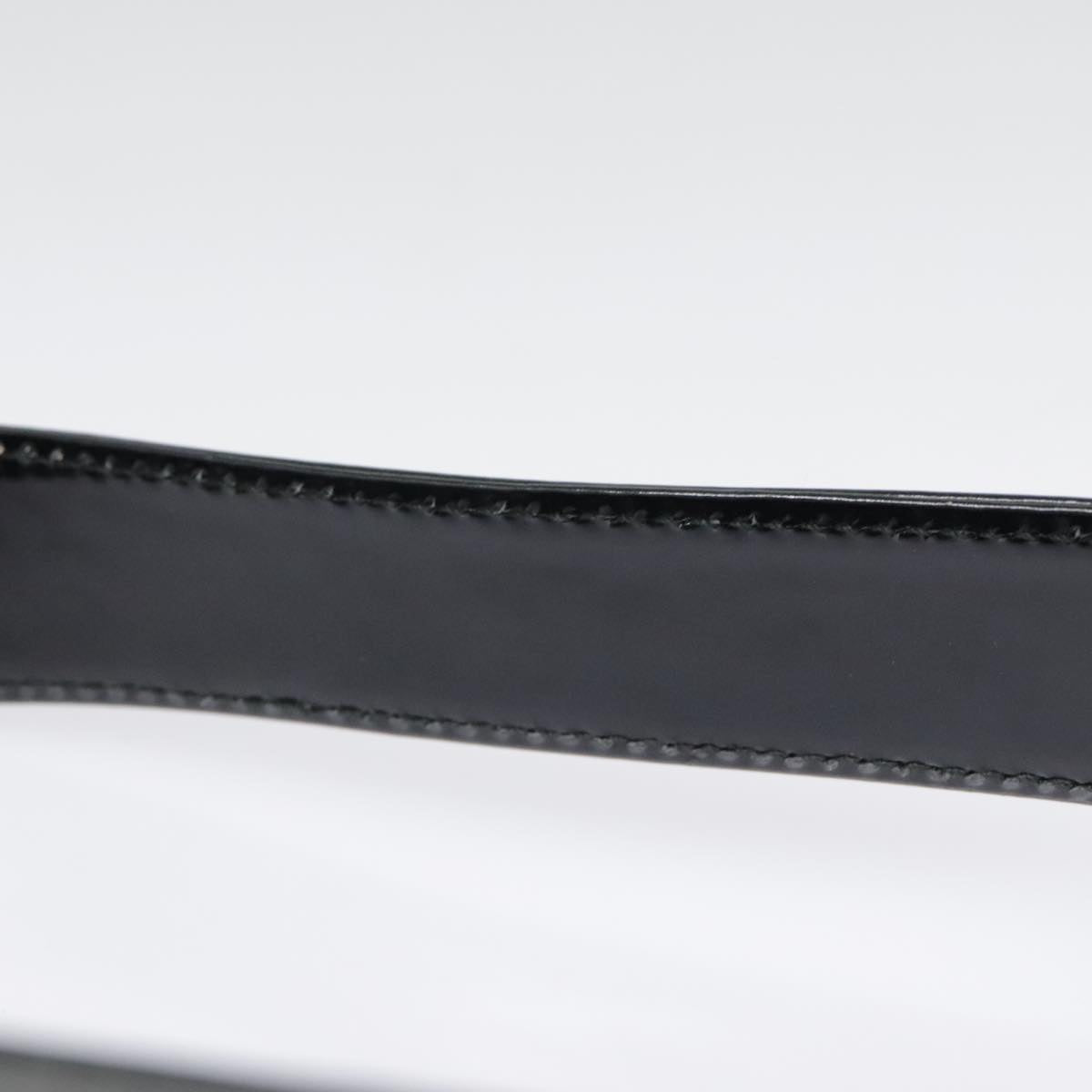 GUCCI Hand Bag Patent Leather Black Silver 007 2046 0249 90643