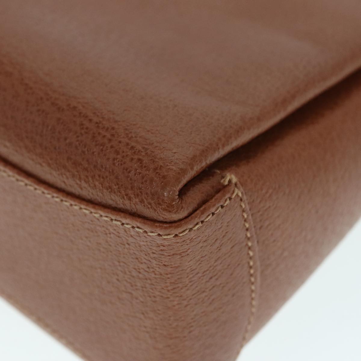 GUCCI Bamboo Hand Bag Leather 2way Brown Gold 90691