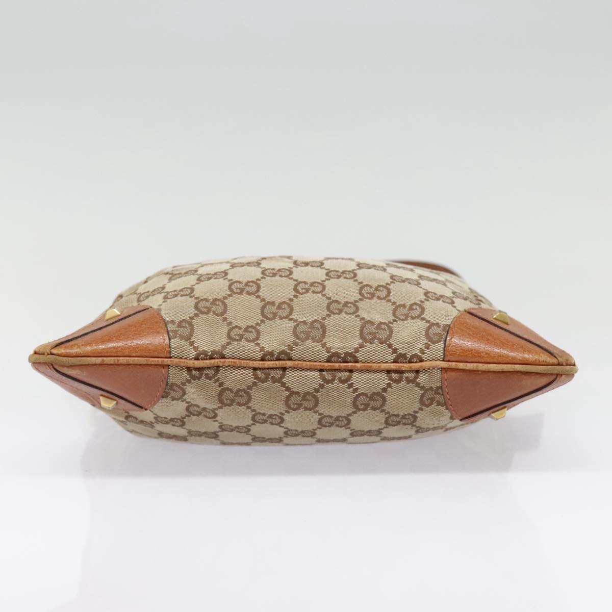 GUCCI GG Canvas Shoulder Bag Beige 90726
