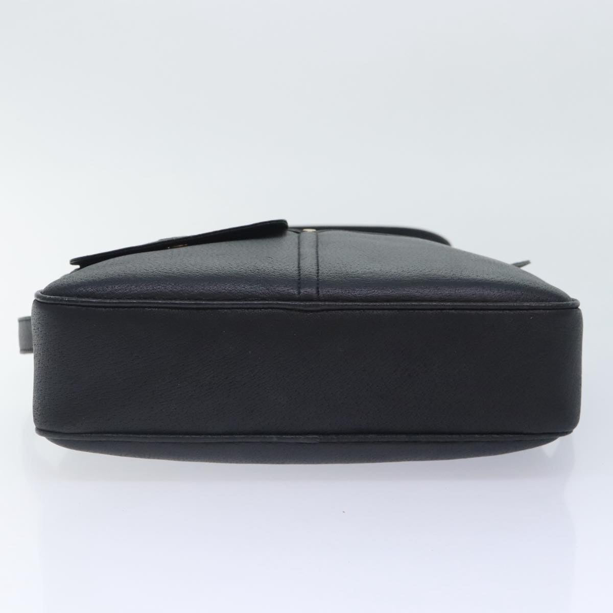 GUCCI Shoulder Bag Leather Black 90731