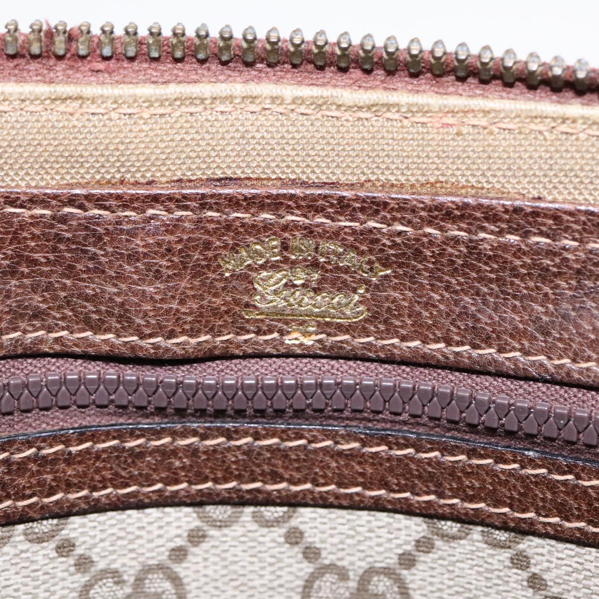 GUCCI GG Canvas Hand Bag PVC Beige 90751