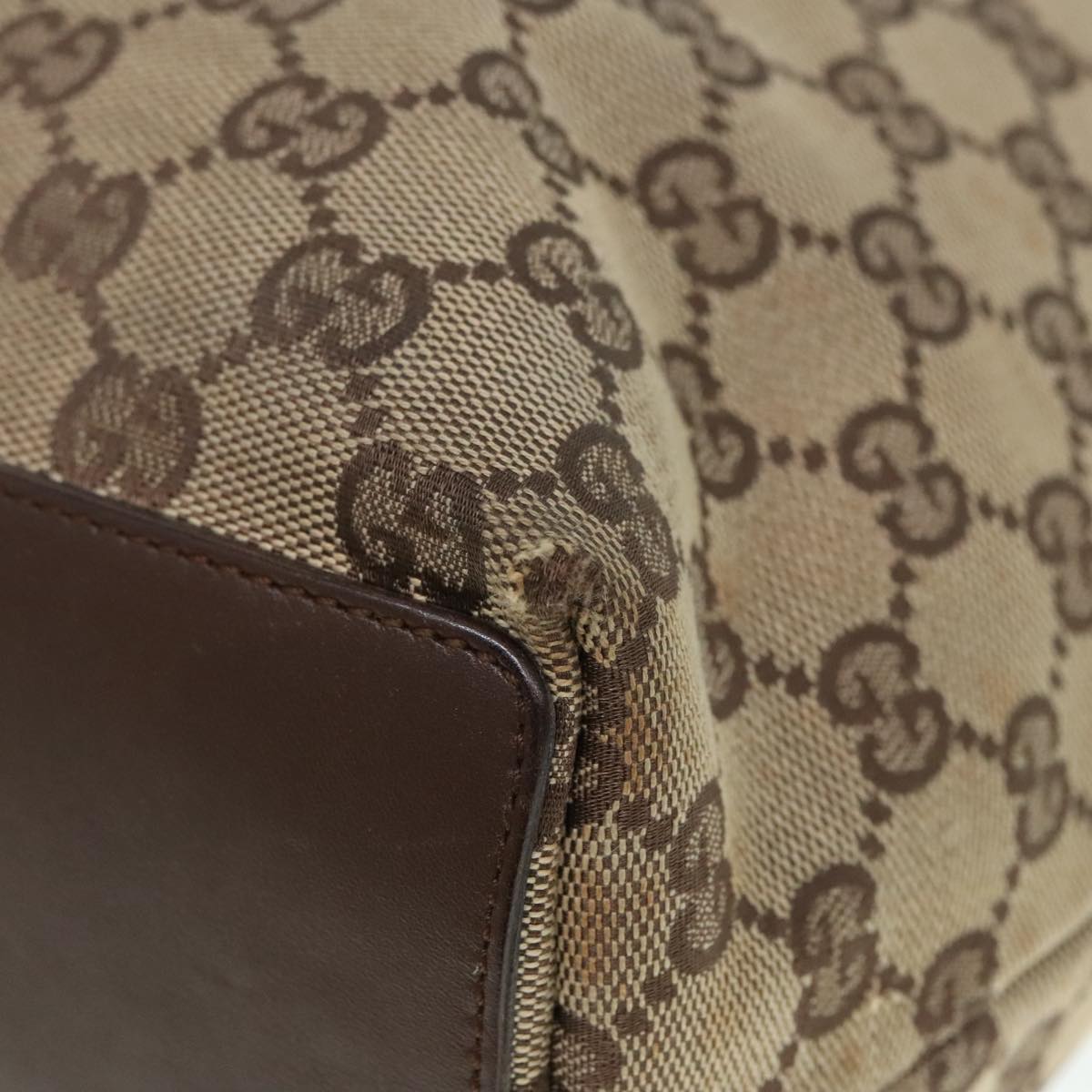 GUCCI GG Canvas Tote Bag Beige 90793