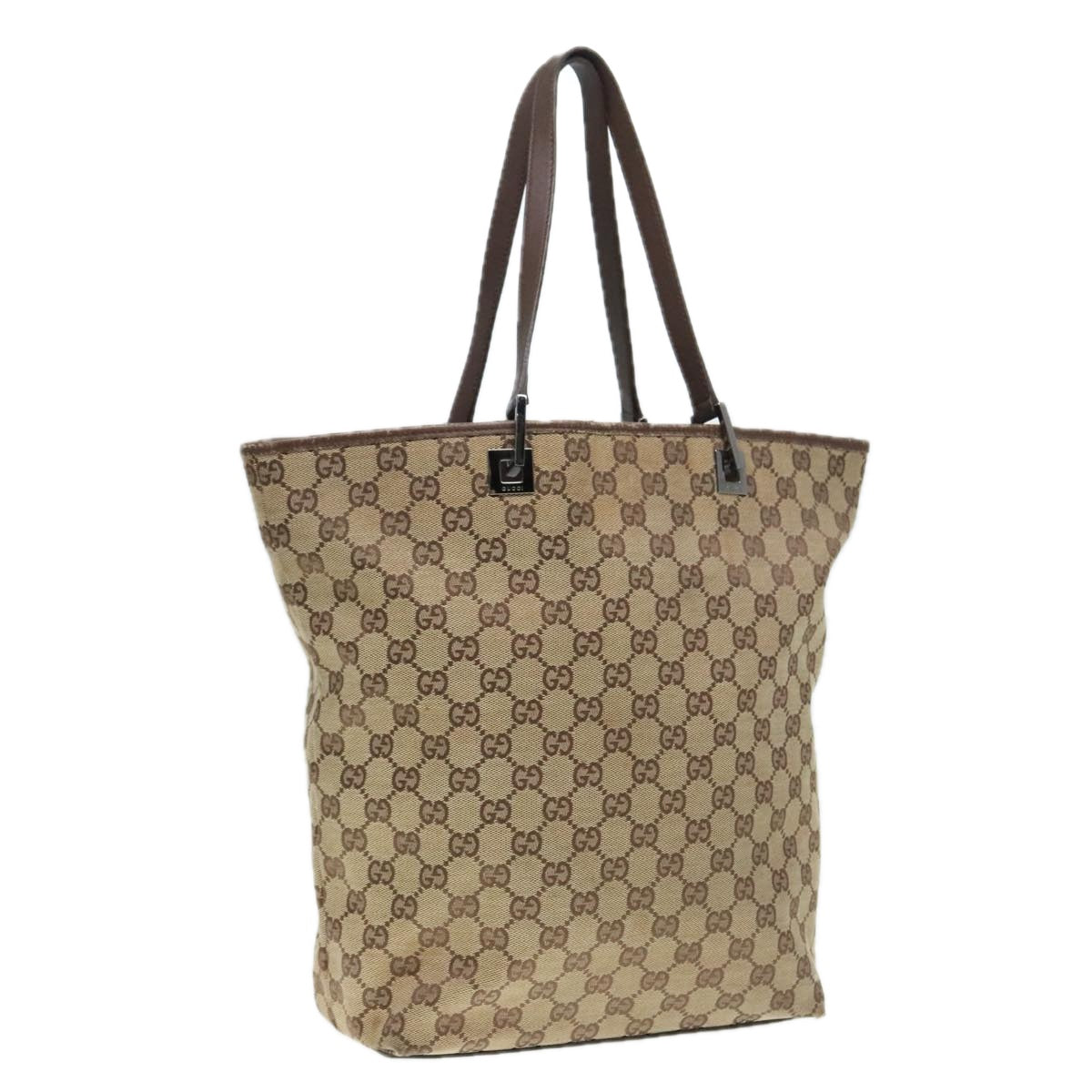 GUCCI GG Canvas Tote Bag Beige 90793