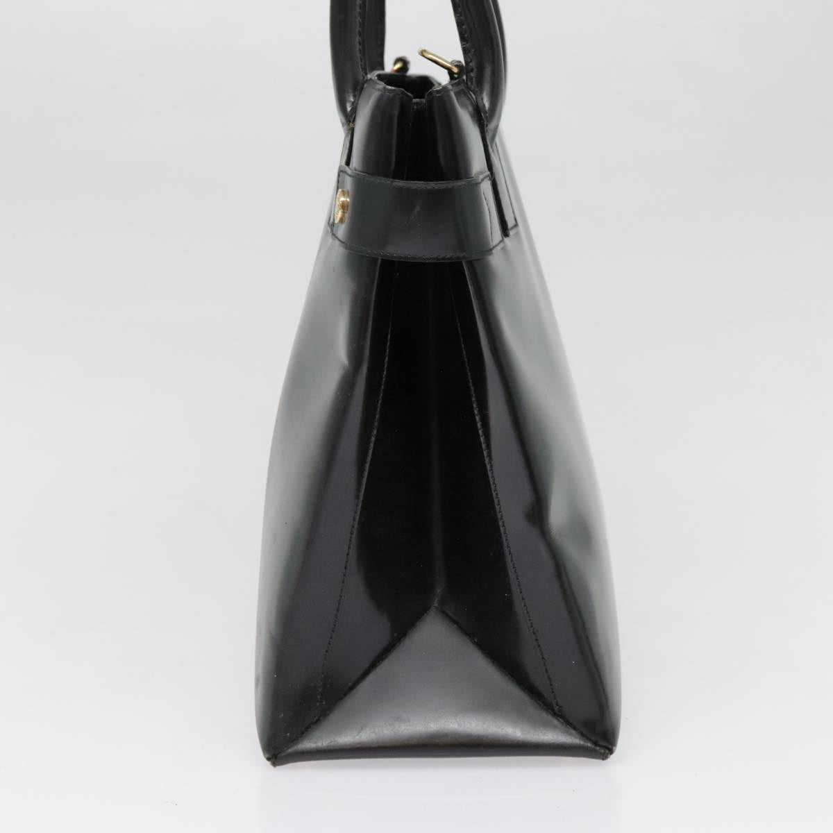 GUCCI Hand Bag Patent leather Black 90794