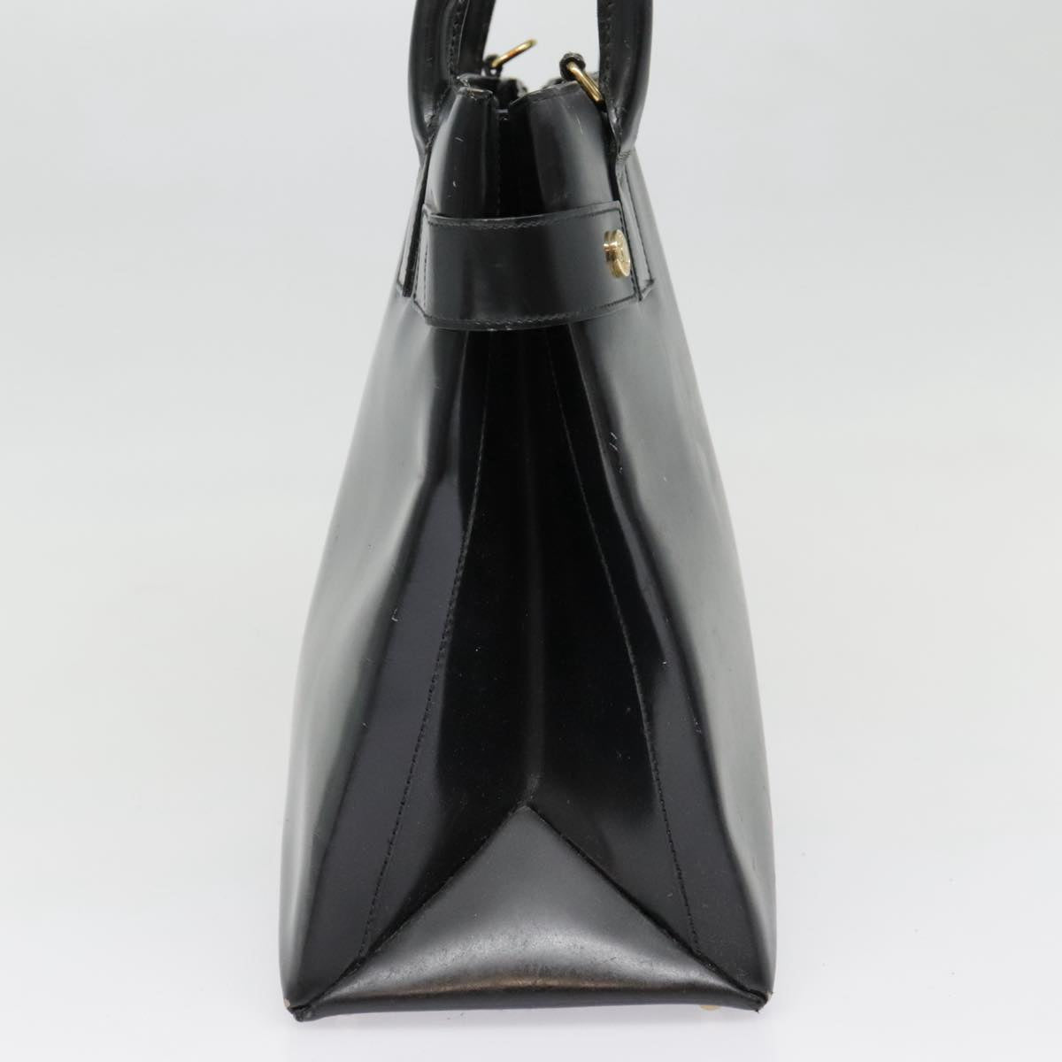 GUCCI Hand Bag Patent leather Black 90794