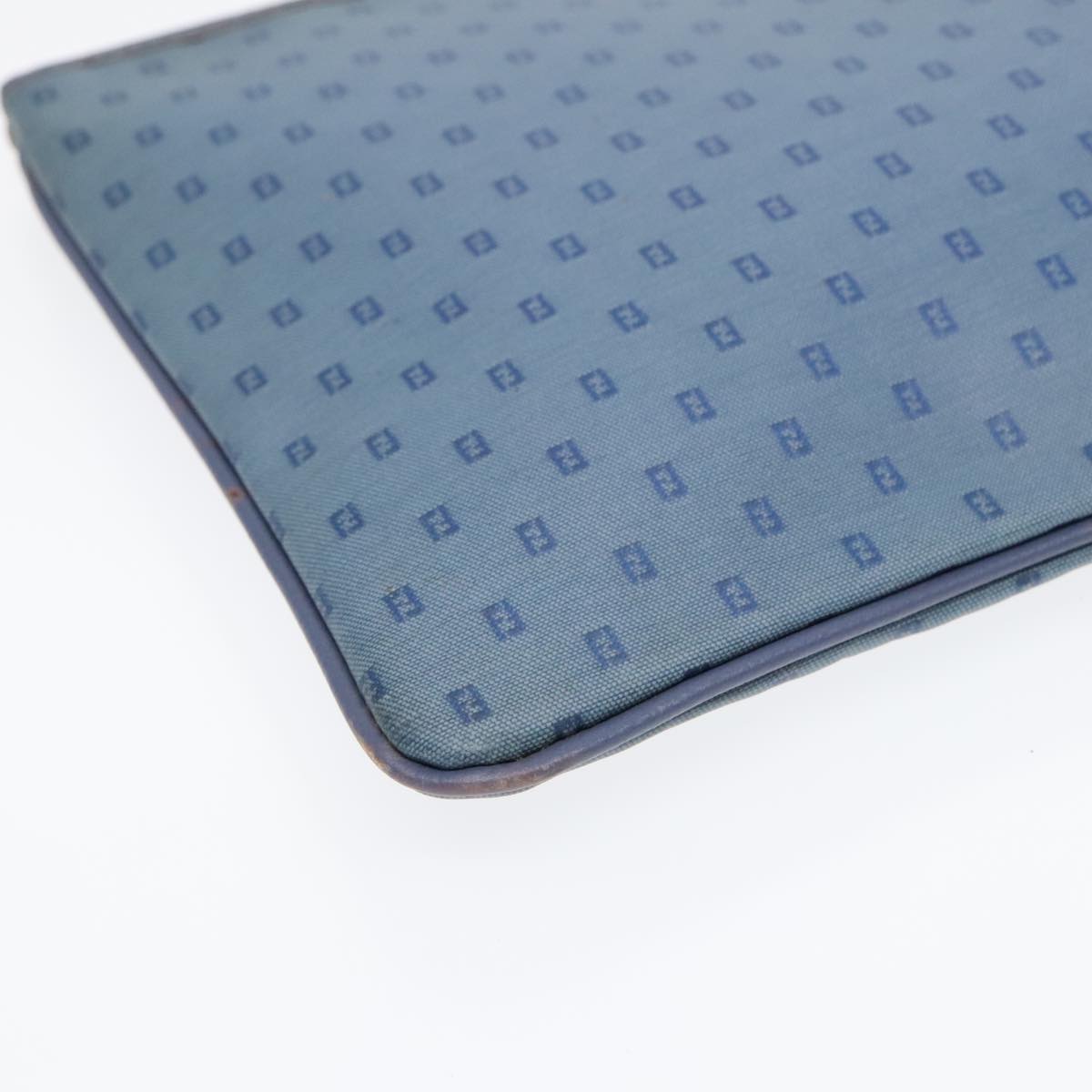 FENDI Clutch Bag PVCCanvas Blue 90806
