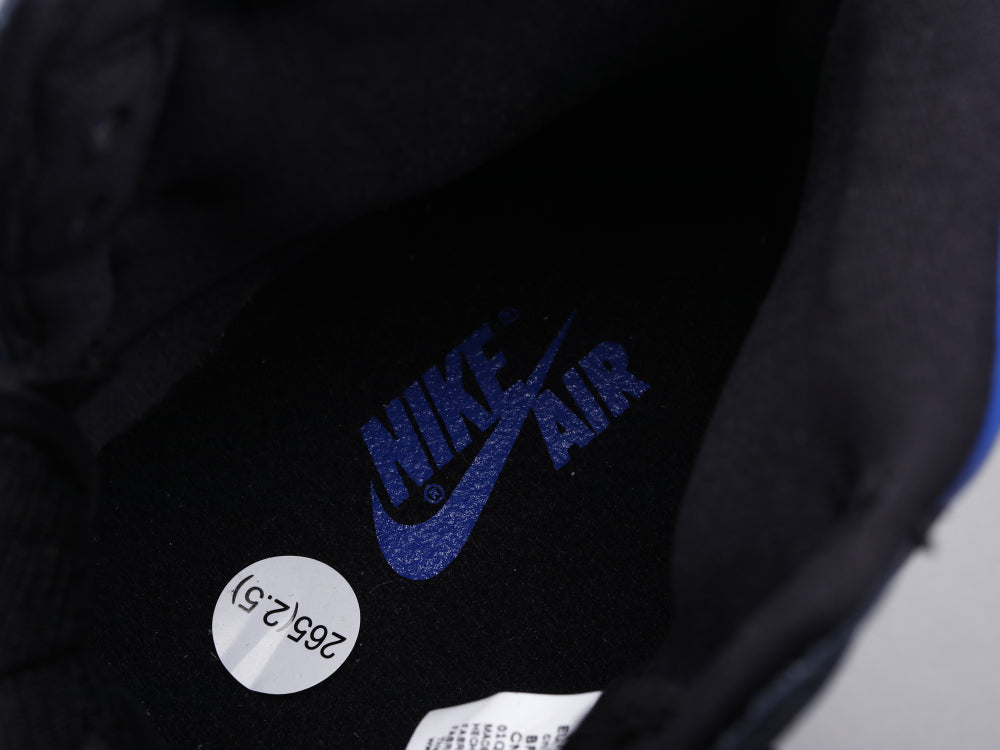 GLM - AJ1 black and blue toe