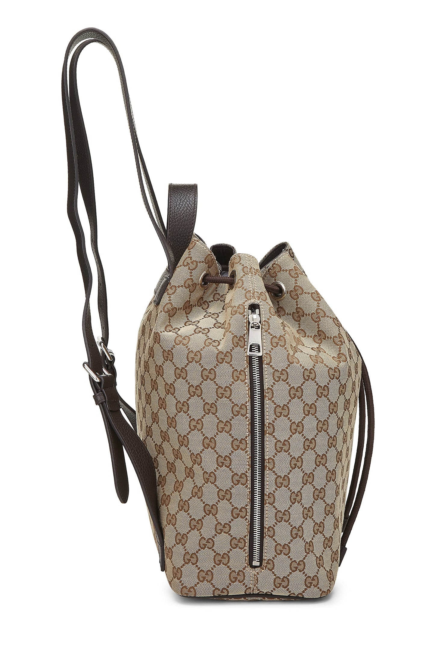 Gucci,  Original GG Canvas Drawstring Backpack, Brown