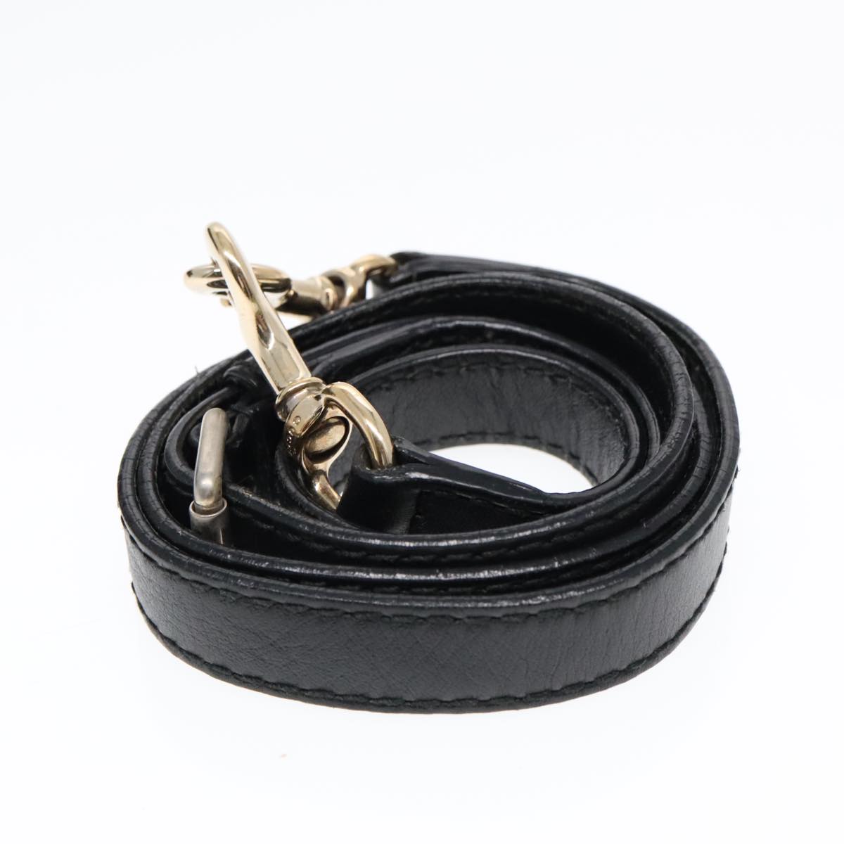 GUCCI GG Canvas Hand Bag 2way Black Gold 247902 91392