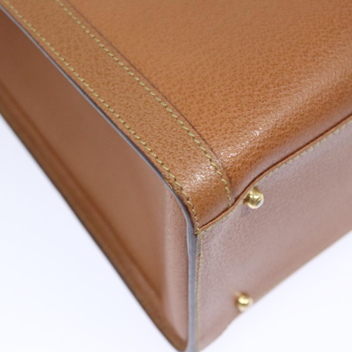 GUCCI Bamboo Hand Bag Leather Brown Gold 002 1186 0260 91413