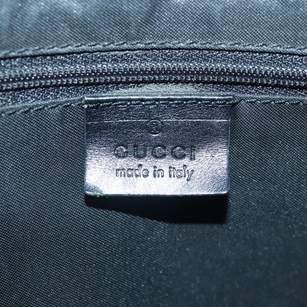 GUCCI GG Canvas Shoulder Bag Nylon Black 91479