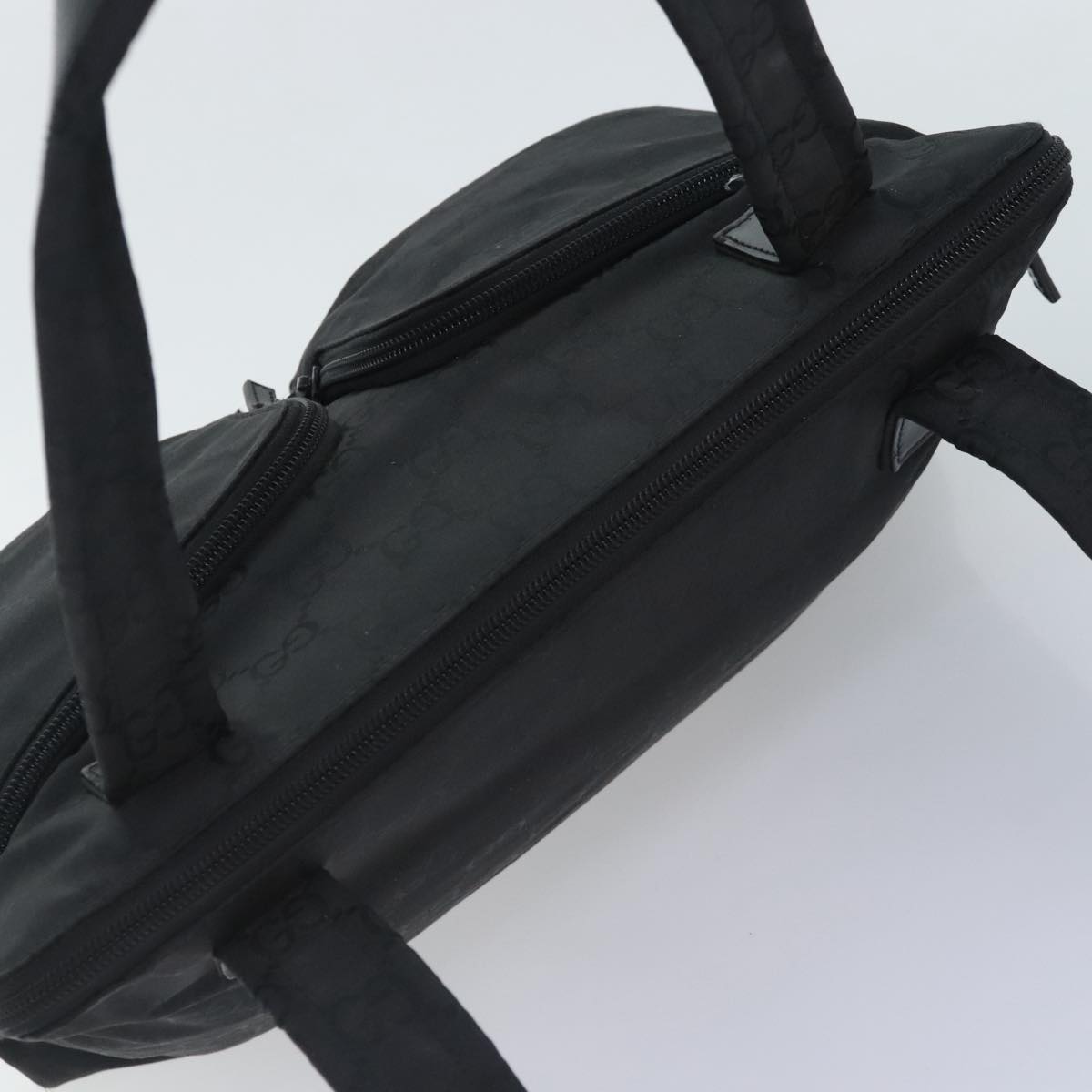 GUCCI GG Canvas Shoulder Bag Nylon Black 91479