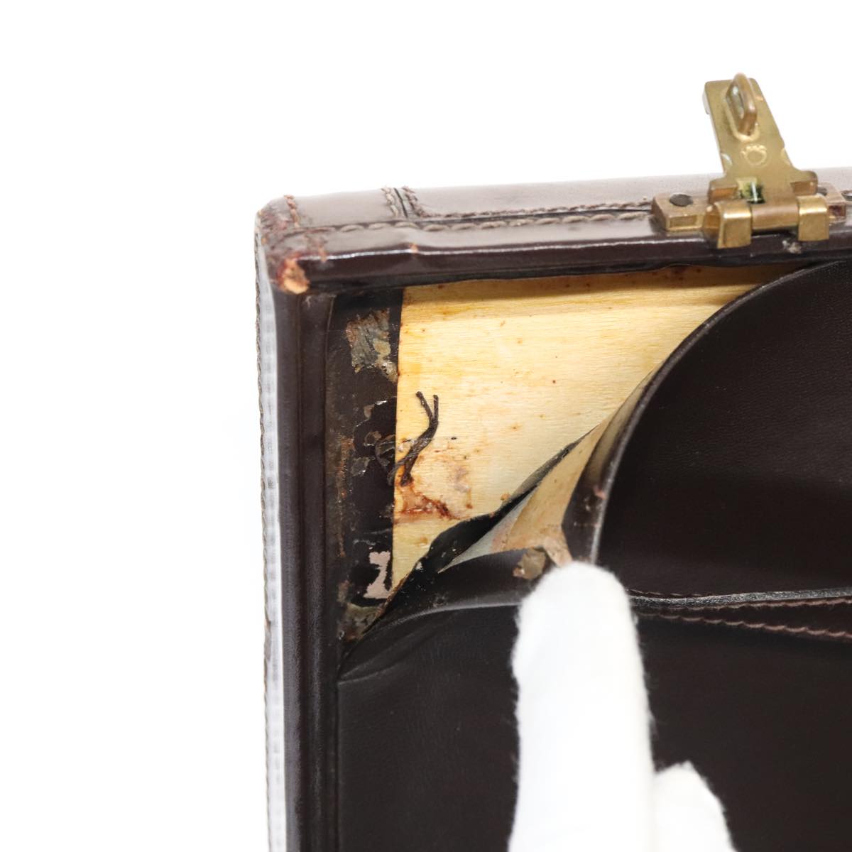 FENDI Zucca Canvas Trunk Brown 91631
