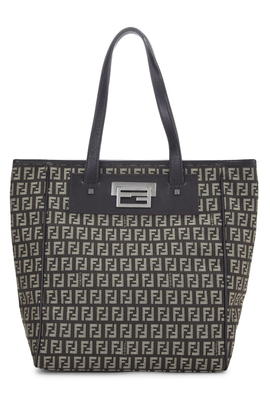 Fendi,  Brown Zucchino Canvas Tote, Brown