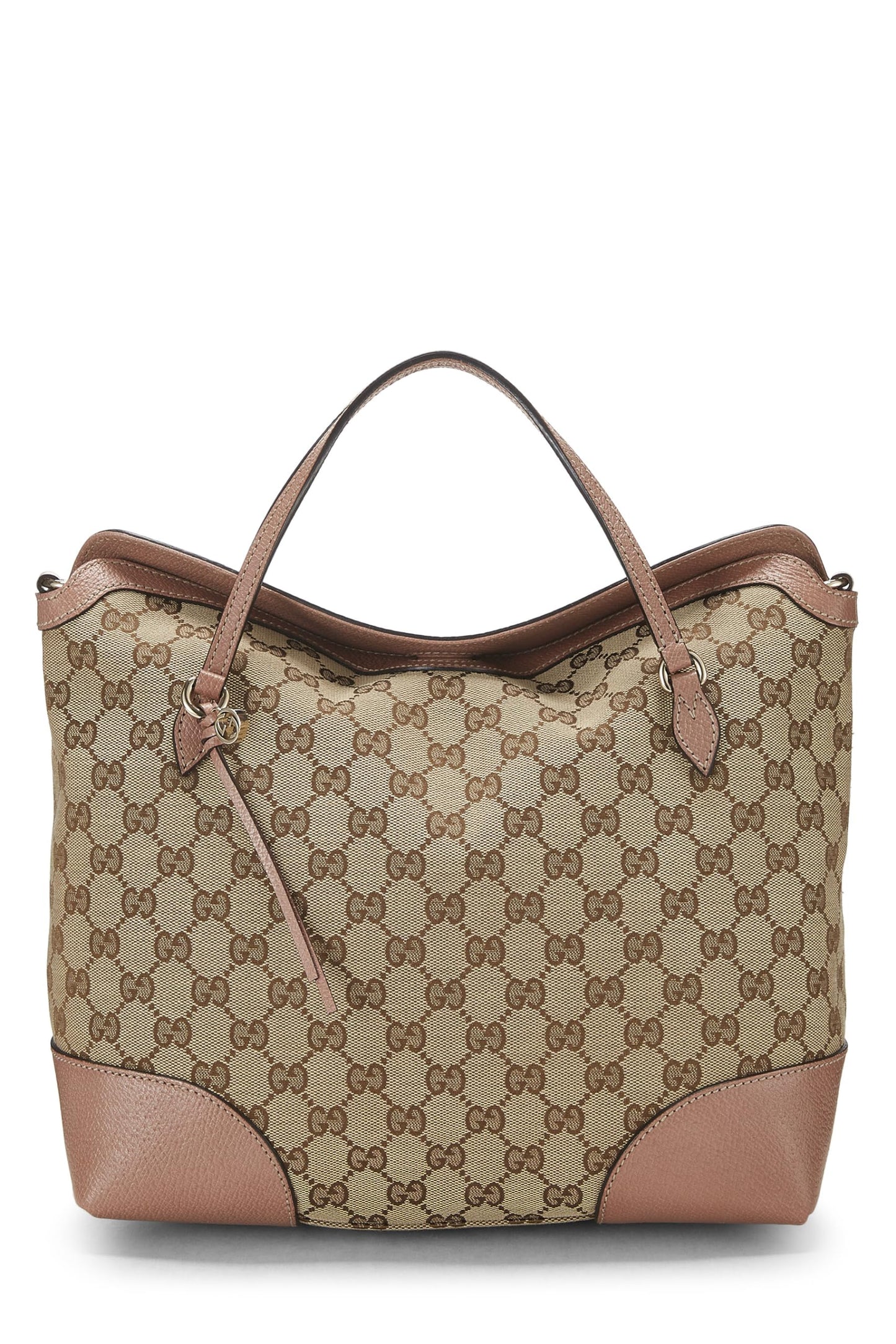 Gucci,  Pink Original GG Canvas Bree Top Handle Bag, Pink