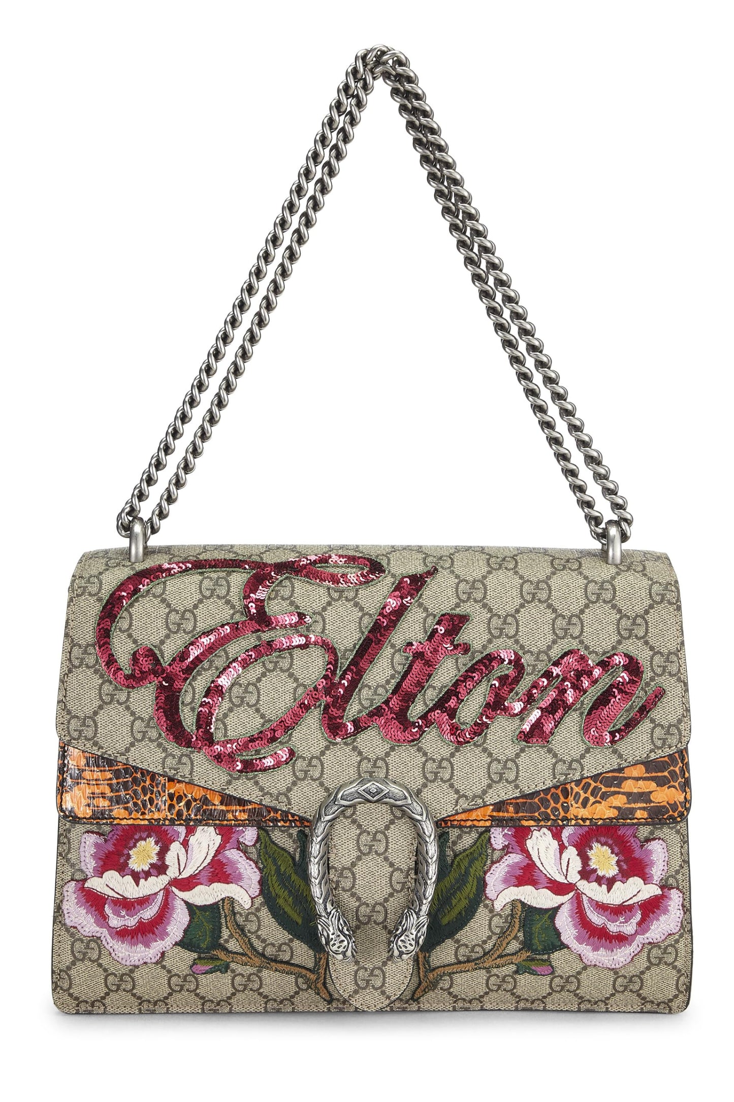 Gucci,  Multicolor Embroidered Elton Dionysus Medium, Multi