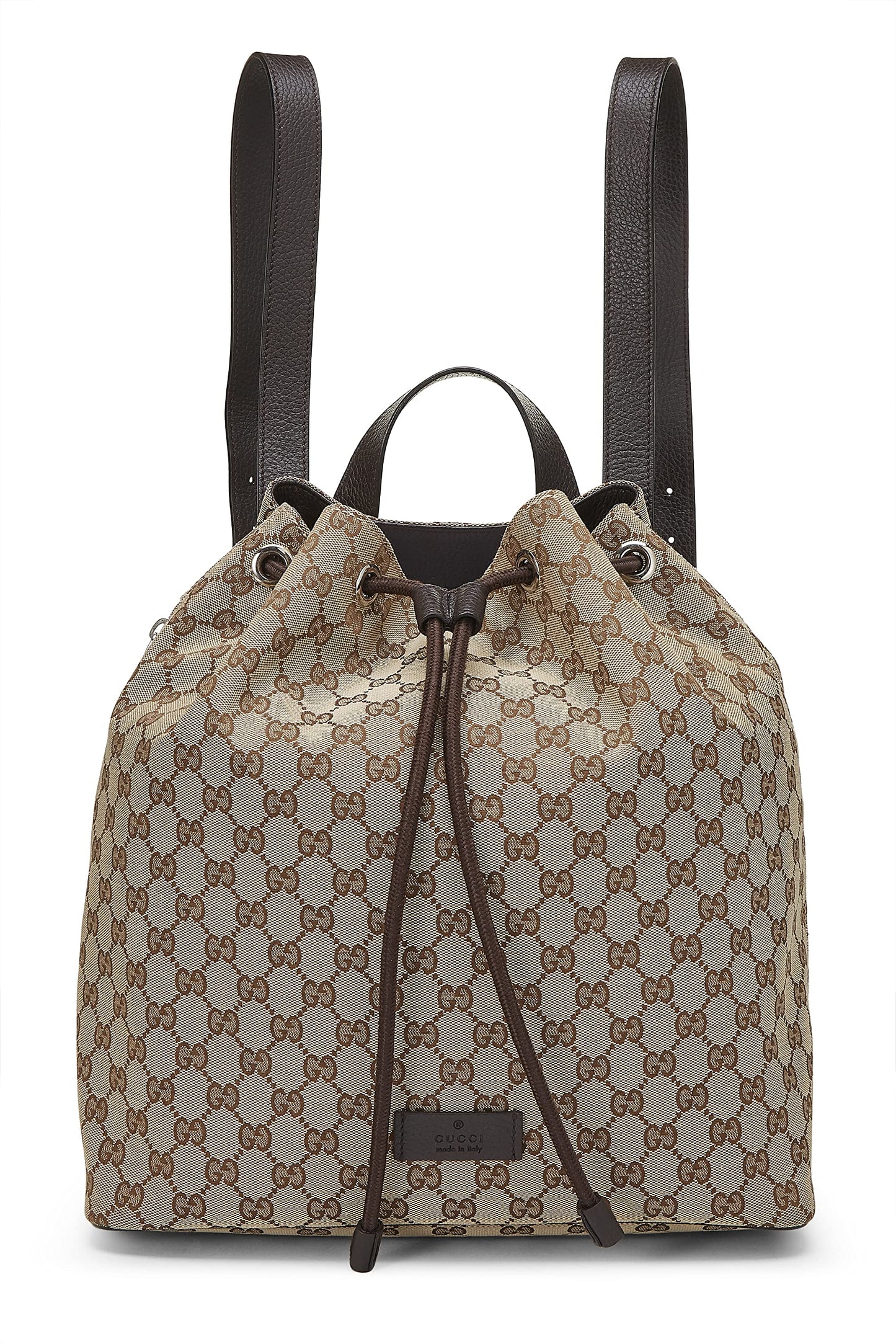 Gucci,  Original GG Canvas Drawstring Backpack, Brown