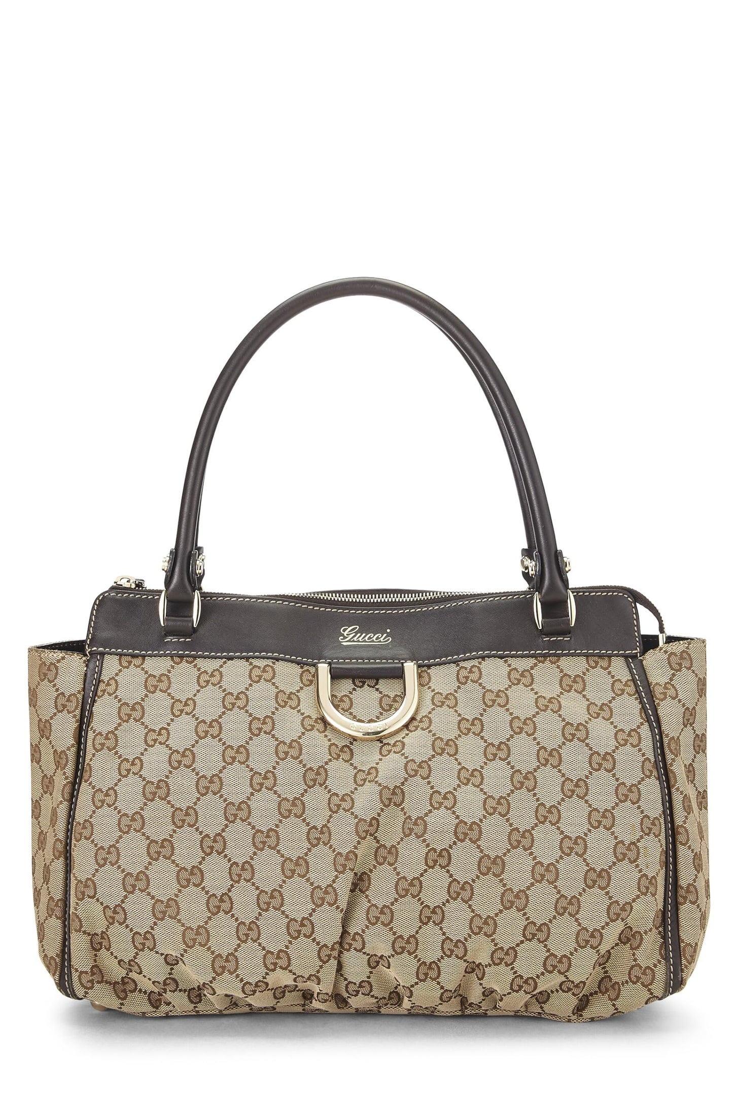 Gucci,  Original GG Canvas Abbey Zip Tote, Brown
