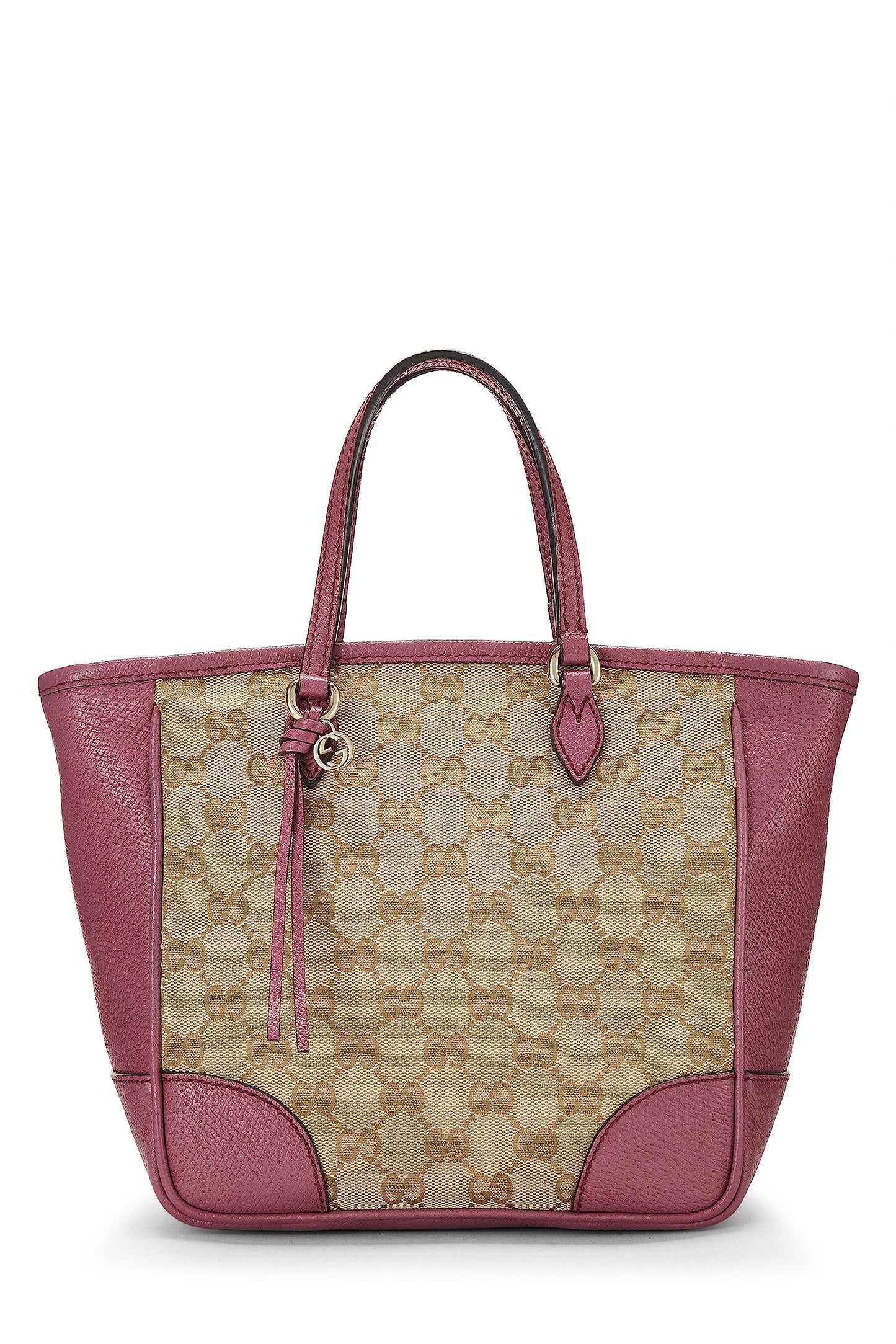 Gucci,  Purple Original GG Canvas Bree Top Handle Tote Small, Purple