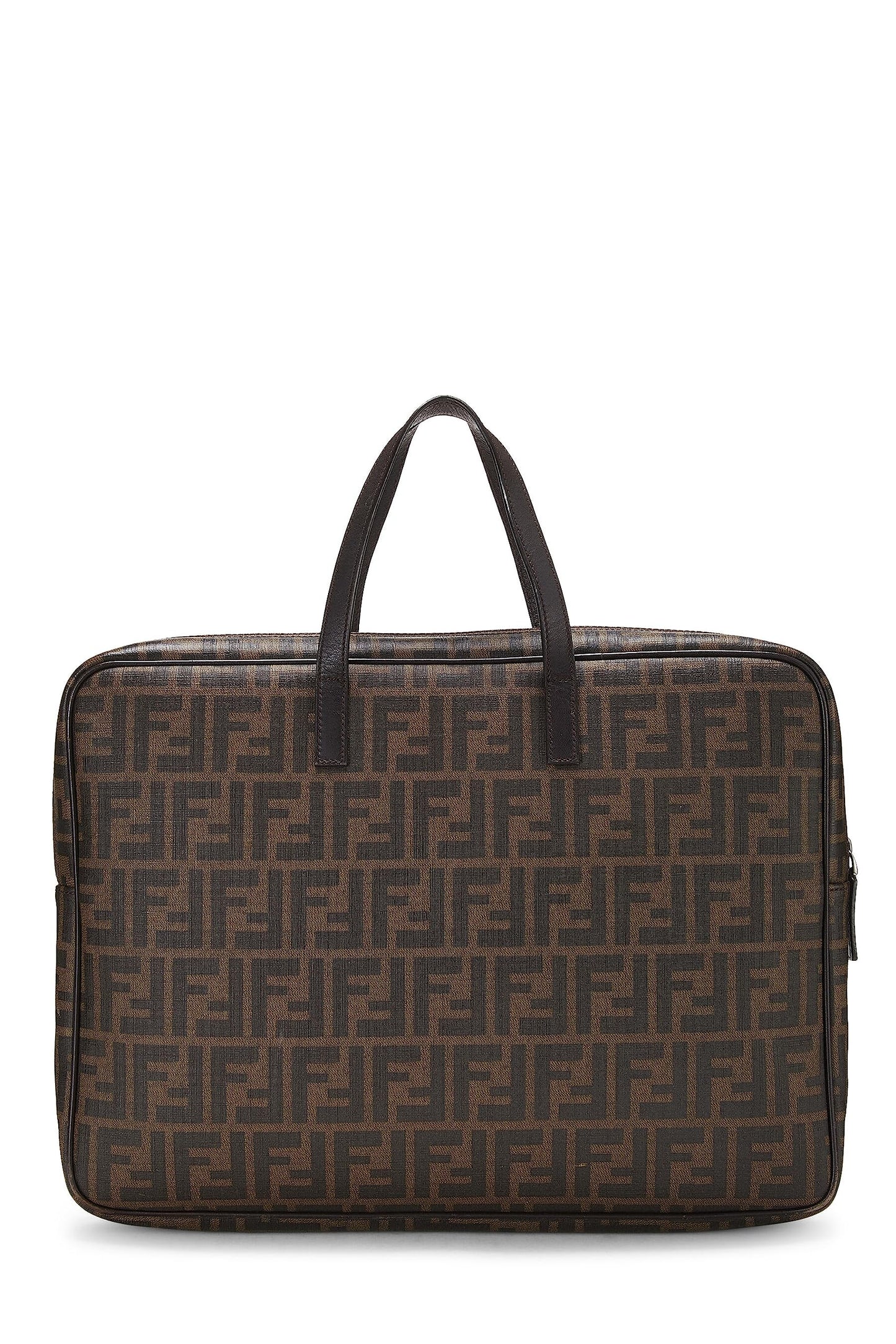 Fendi,  Brown Zucca Coated Canvas Briefcase, Brown