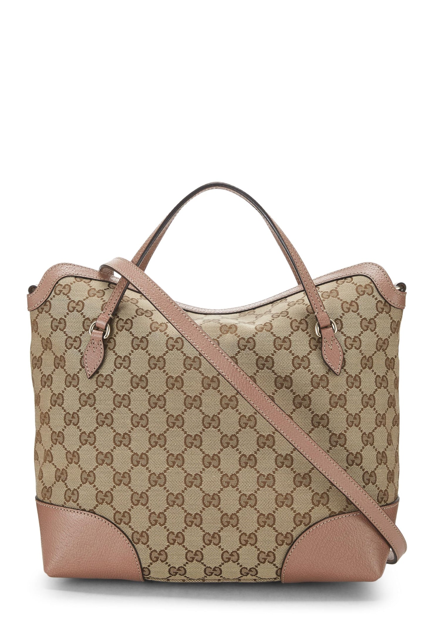 Gucci,  Pink Original GG Canvas Bree Top Handle Bag, Pink