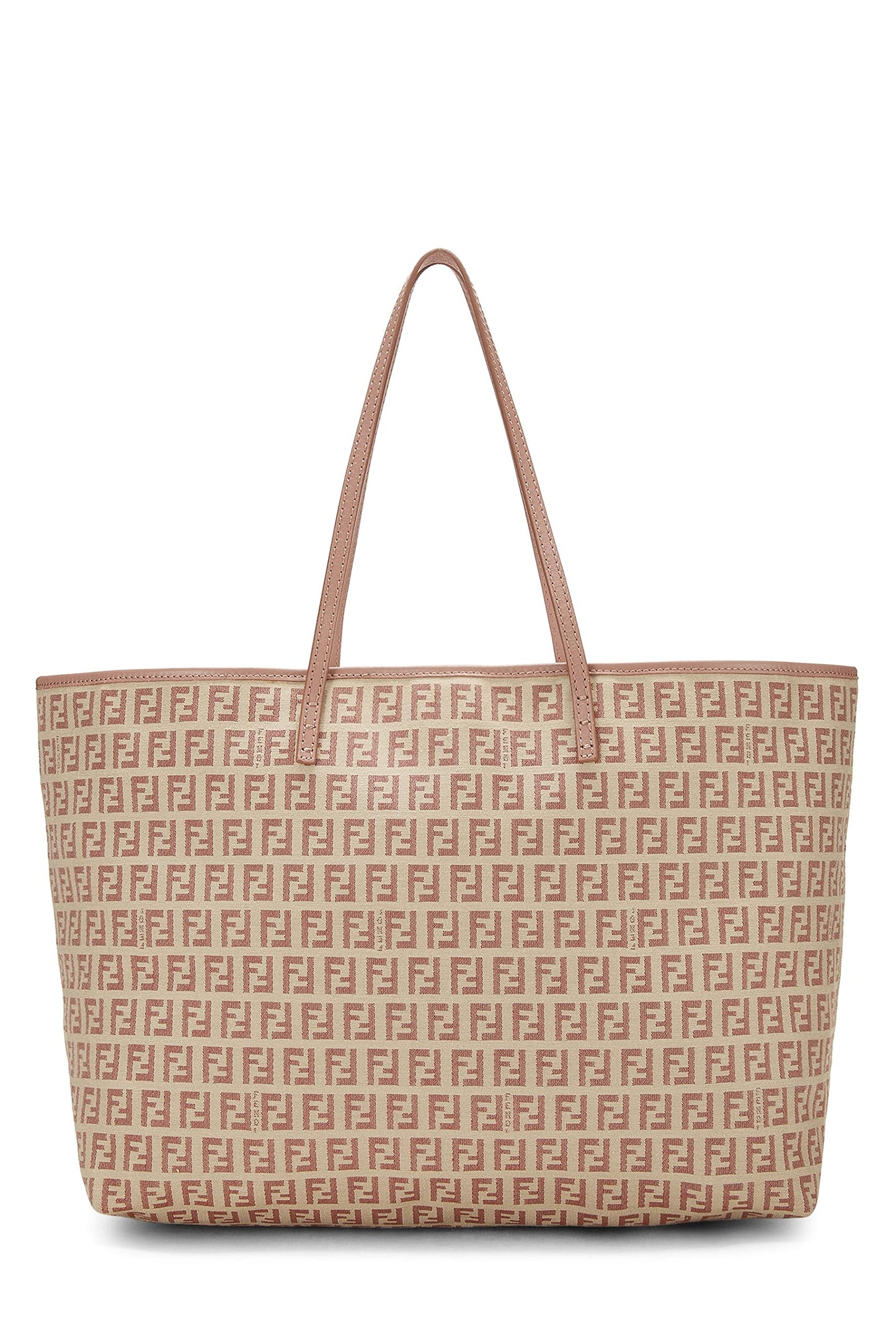 Fendi,  Pink Zucchino Canvas Tote Medium, Pink
