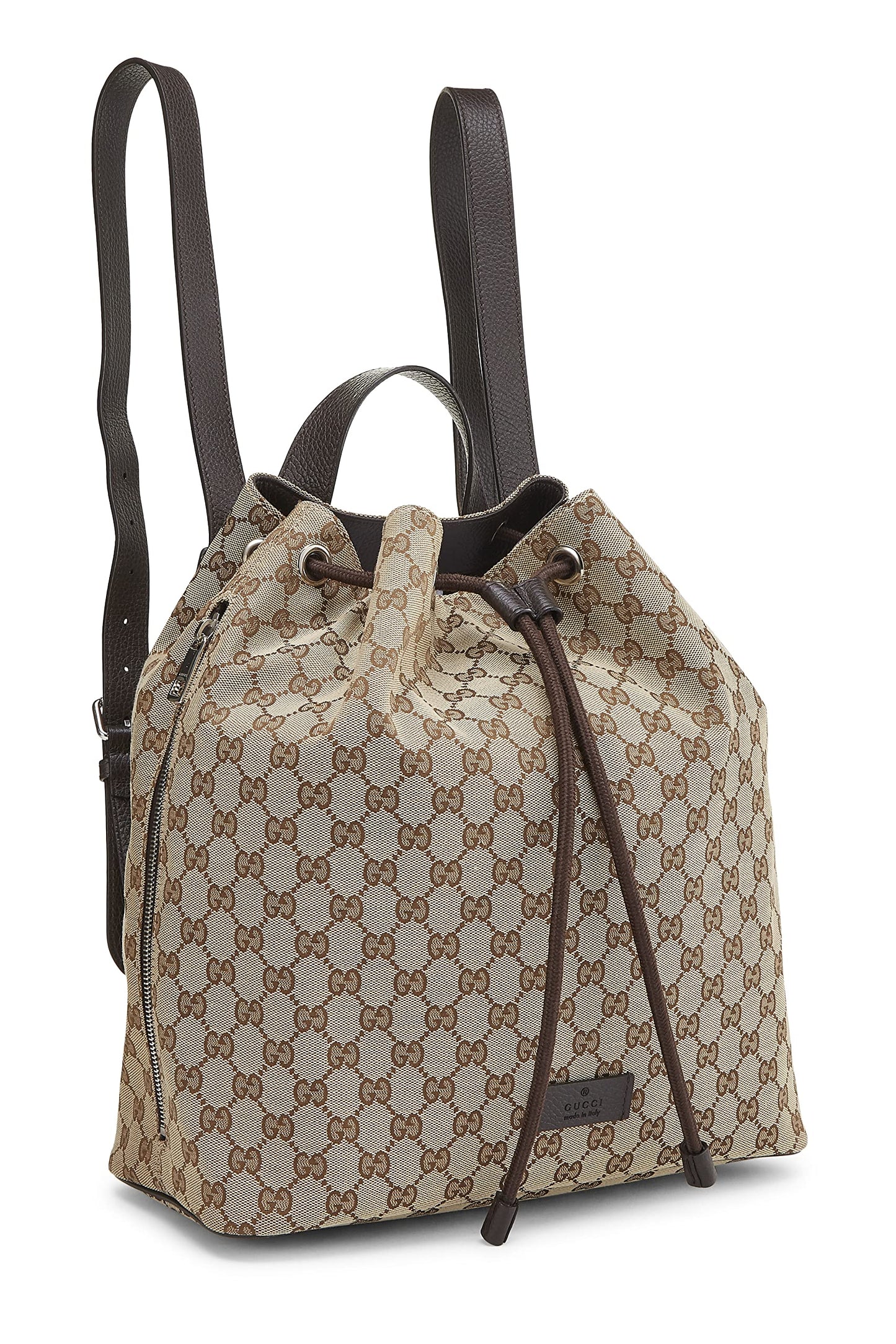 Gucci,  Original GG Canvas Drawstring Backpack, Brown