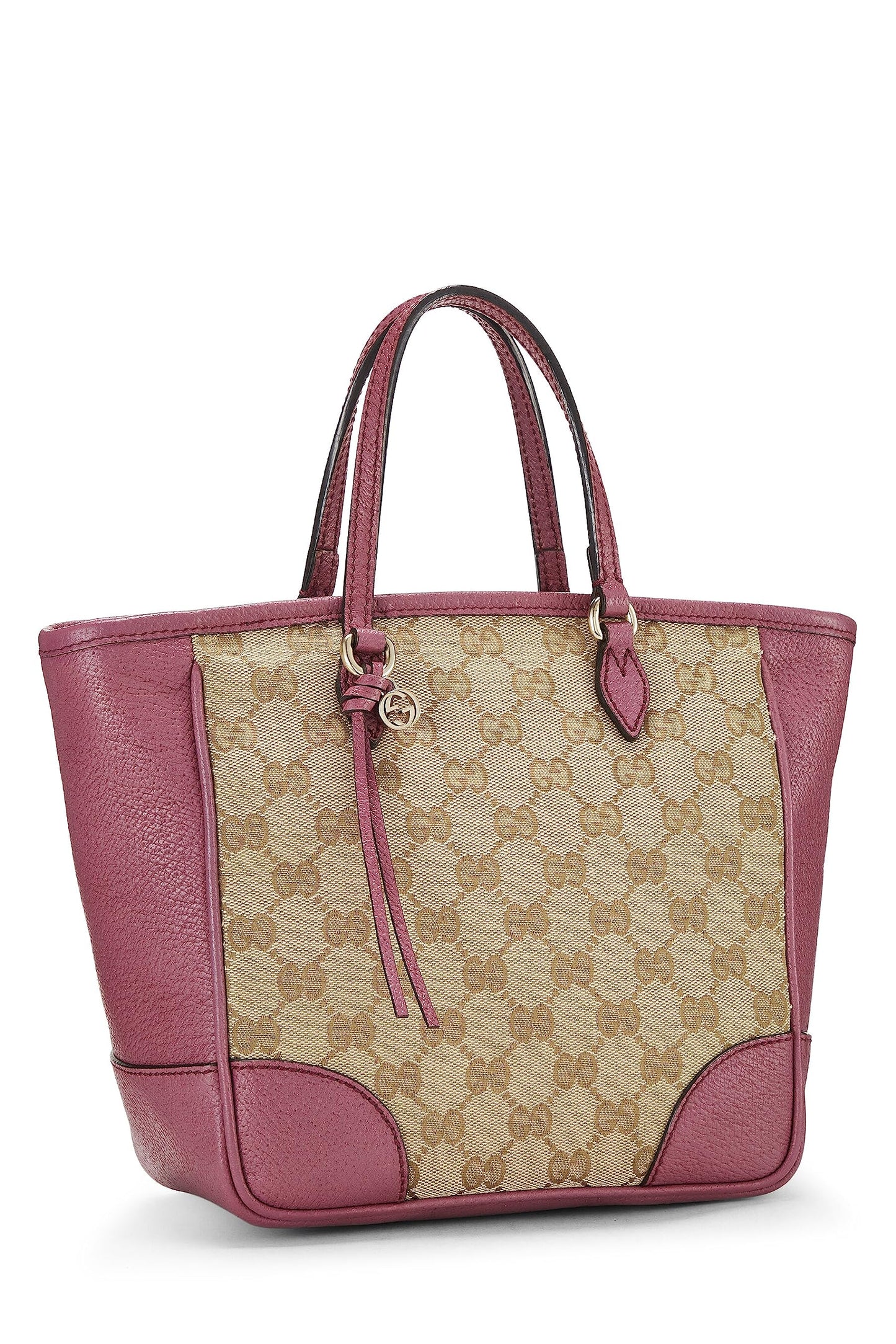 Gucci,  Purple Original GG Canvas Bree Top Handle Tote Small, Purple