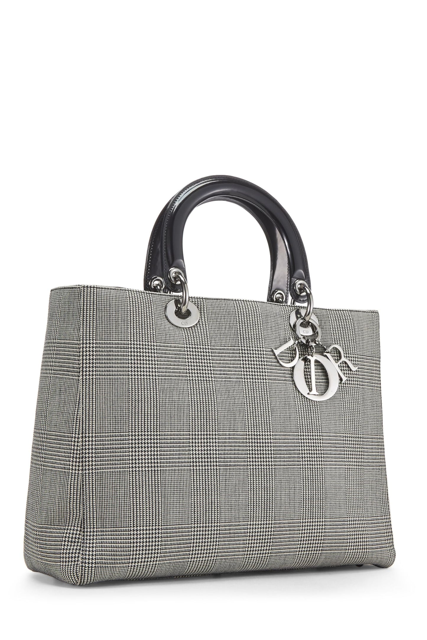 Dior,  Black Houndstooth Lady Large, Black