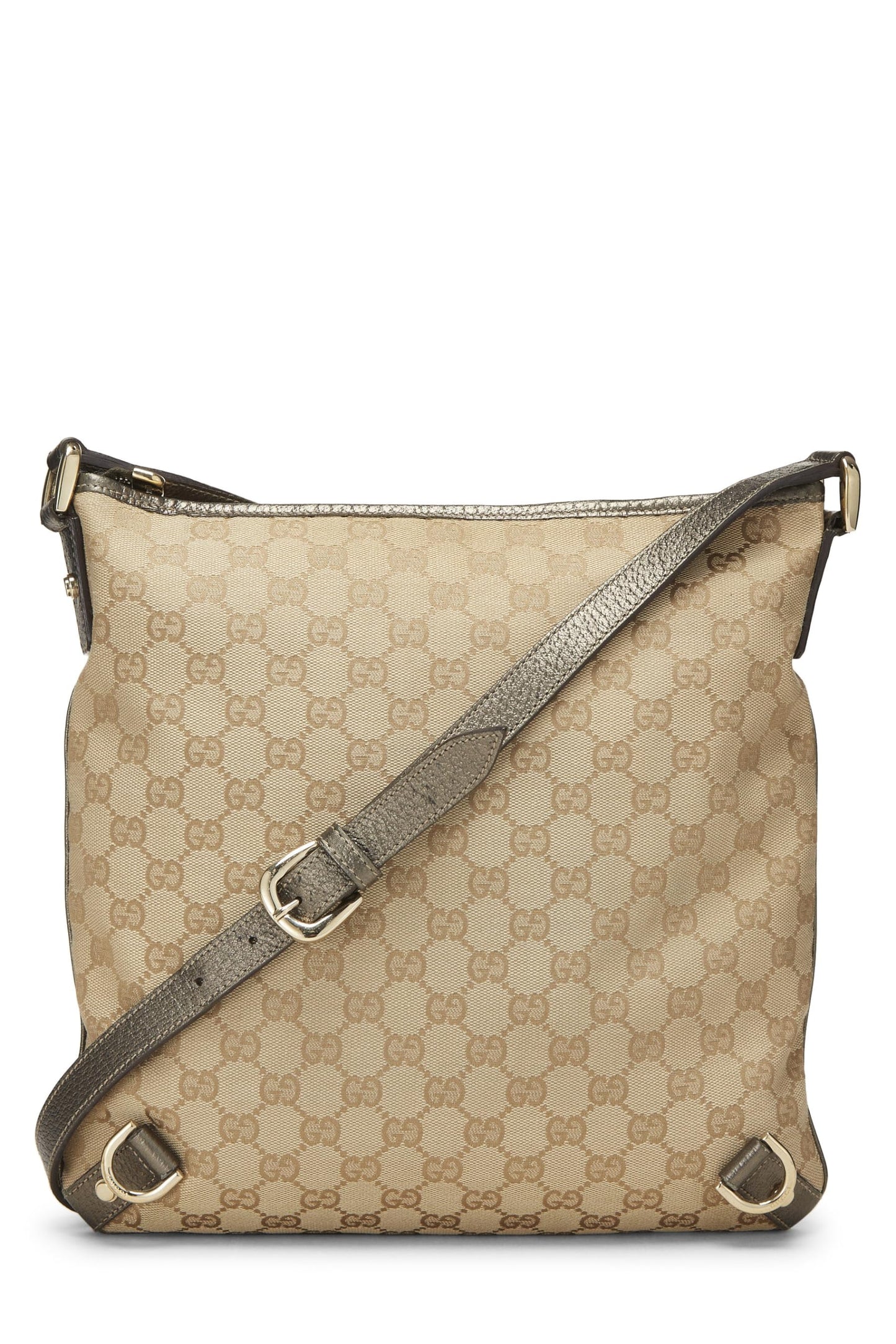 Gucci,  Gold Original GG Canvas Abbey Messenger, Gold