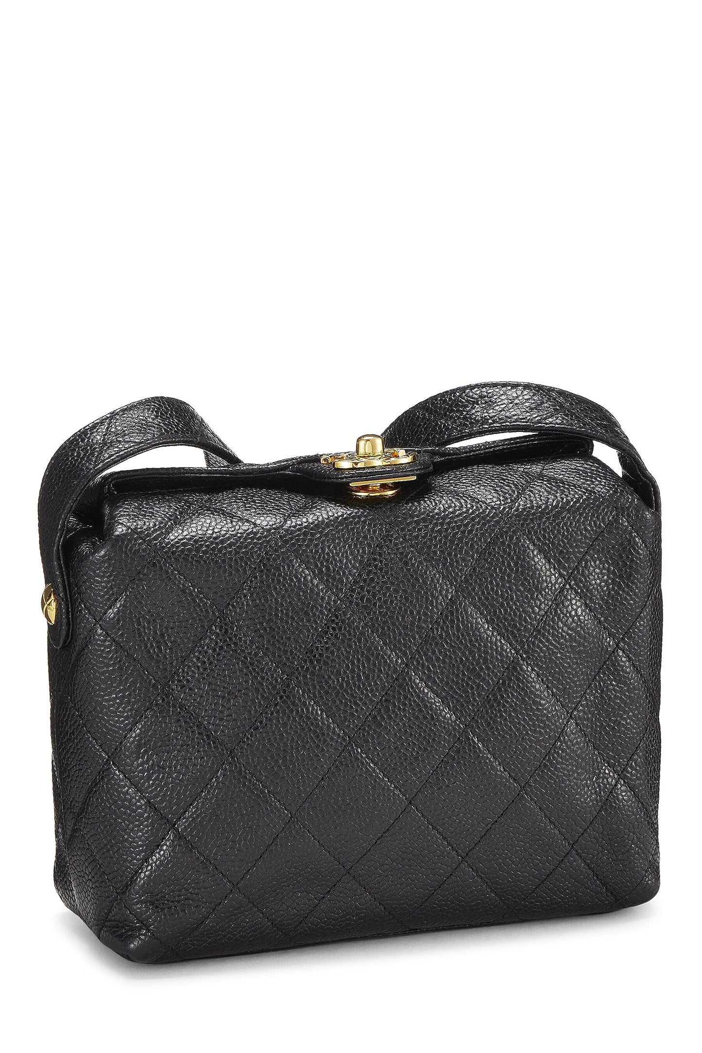 Chanel,  Black Caviar Shoulder Bag, Black
