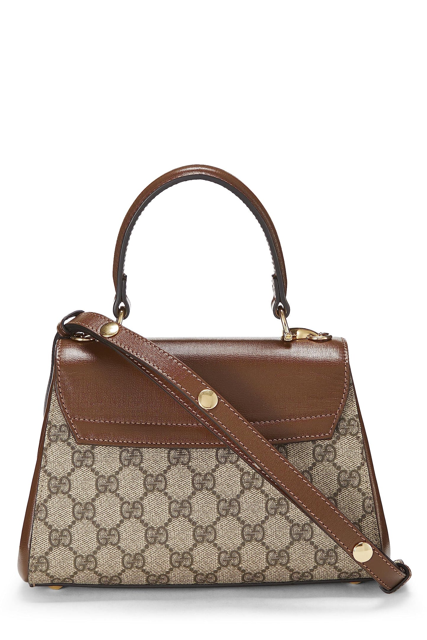 Gucci,  Brown GG Supreme Canvas 1955 Horsebit Handbag Mini, Brown
