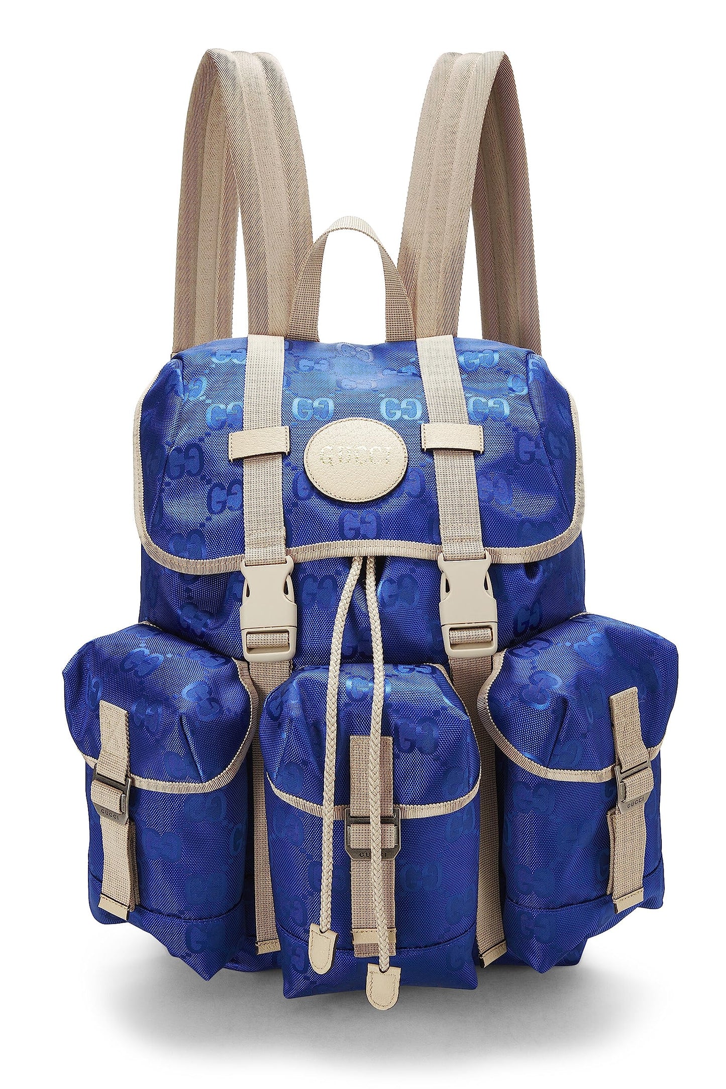 Gucci,  Blue Nylon Off The Grid Backpack, Blue