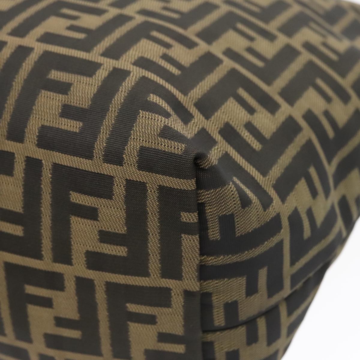 FENDI Zucca Canvas Tote Bag Brown Black 92145