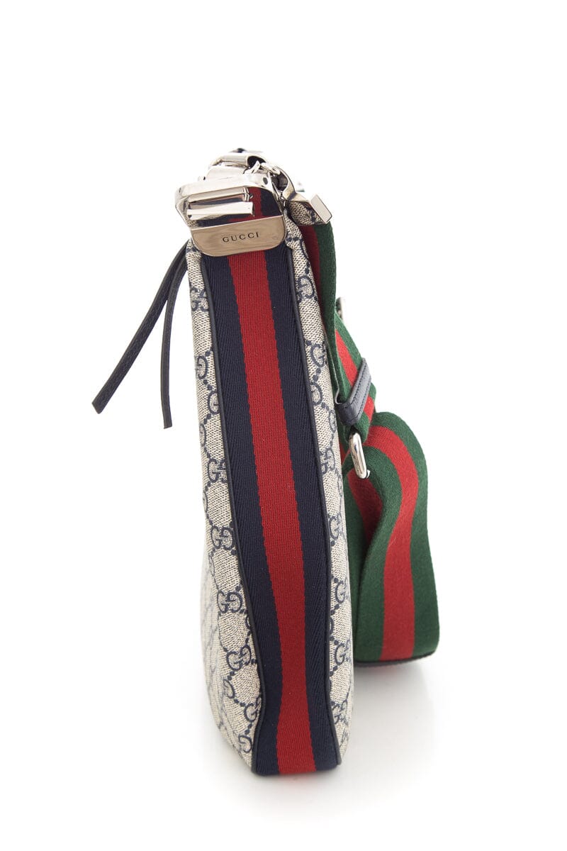 Gucci Navy Attache GG Supreme Handbag